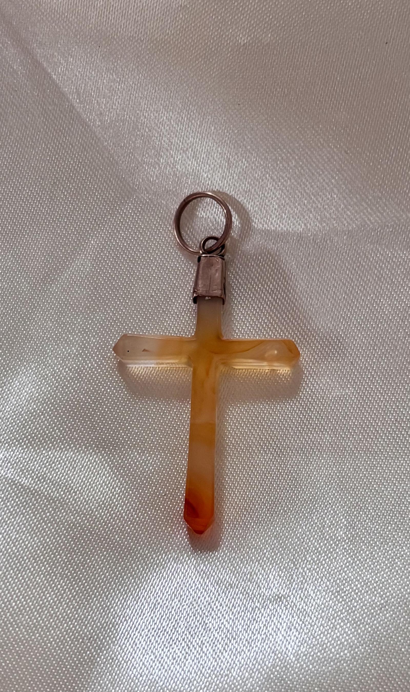 Vintage Gold & Agate Cross (1 of 7) Vintage Gold & Agate Cross (1 of 7)