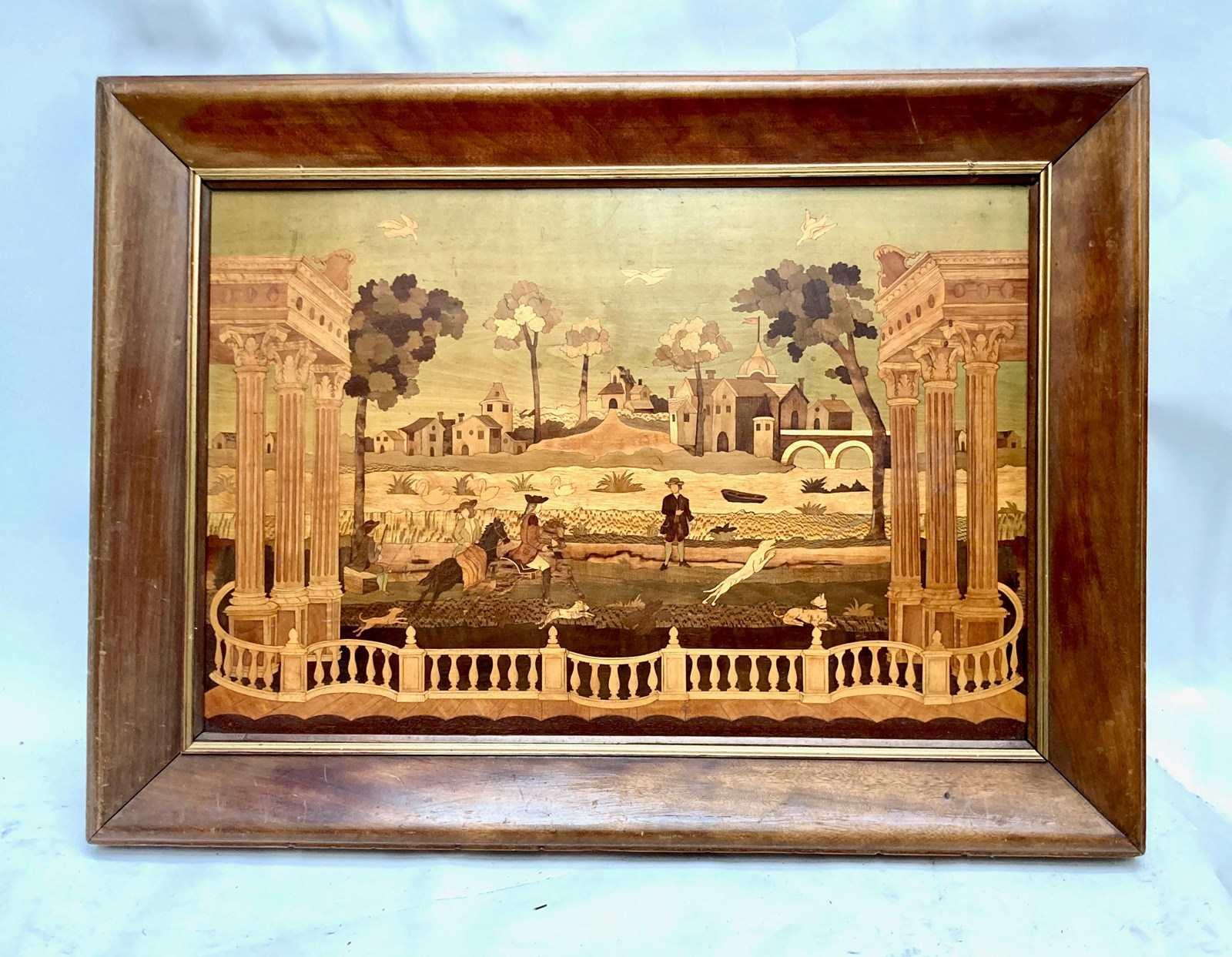 19th Century Neapolitan 'grand Tour' Marquetry Picture (1 of 6)
