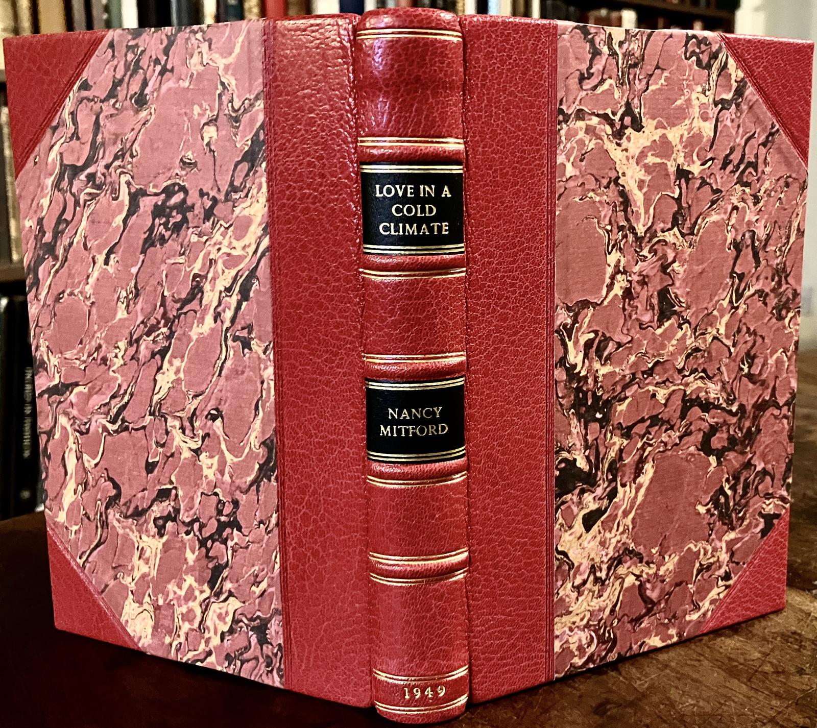 1949 Nancy Mitford 1st Edition Love in a Cold Climate Fine Red Leather Binding (1 of 3) 1949 Nancy Mitford 1st Edition Love in a Cold Climate Fine Red Leather Binding (1 of 3)