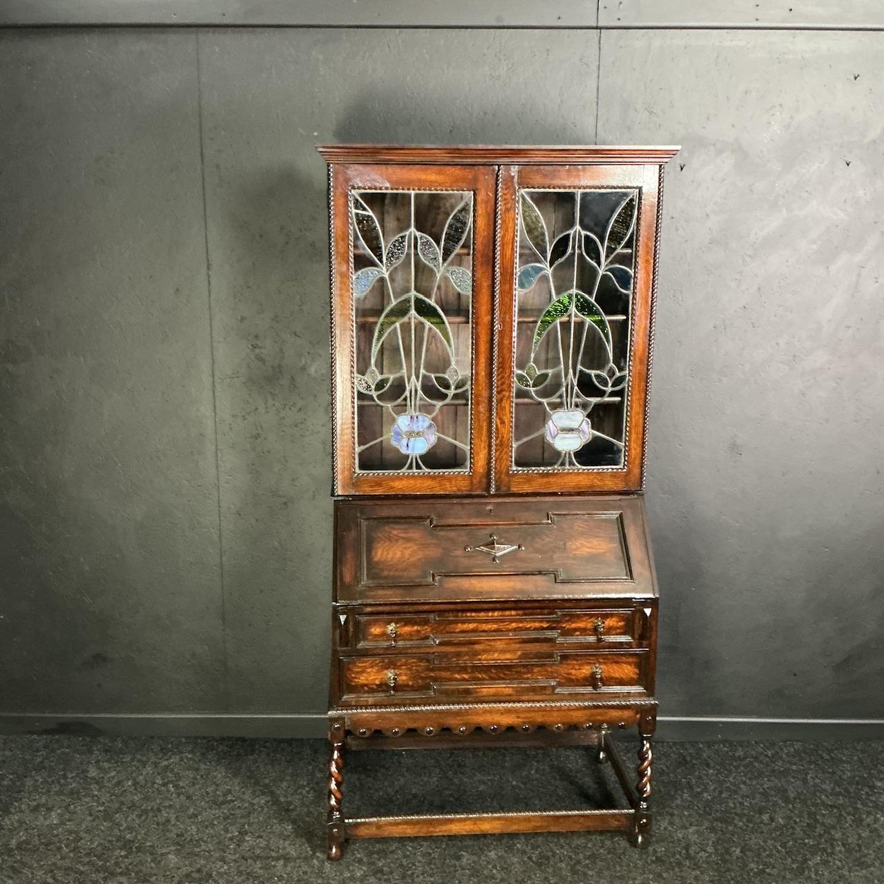 Antique Oak Bureau Bookcase (1 of 7) Antique Oak Bureau Bookcase (1 of 7)