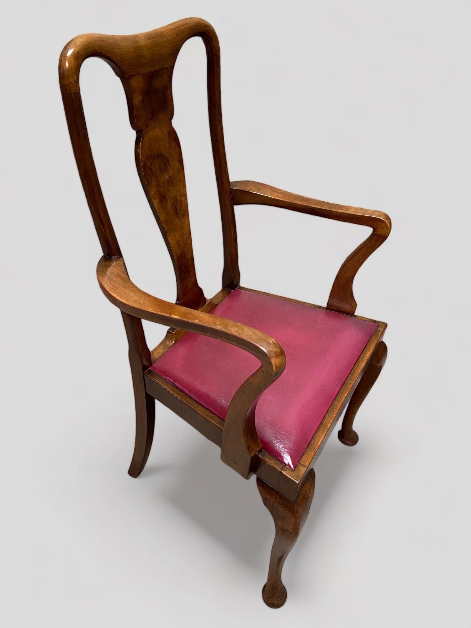 Antique Hickory Chair / Solid Mahogany Traditional Style Splat Back Dining Armchairs / Early 20th Century (1 of 7)