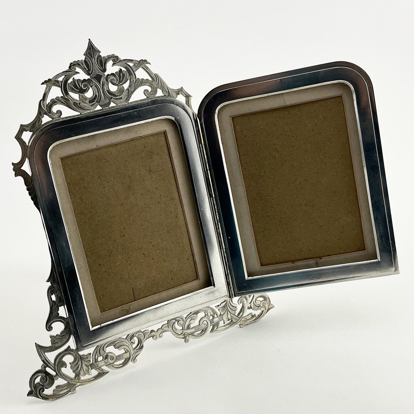 Hardy Brothers Victorian Silver Plated Double Photo Frame (1 of 9)