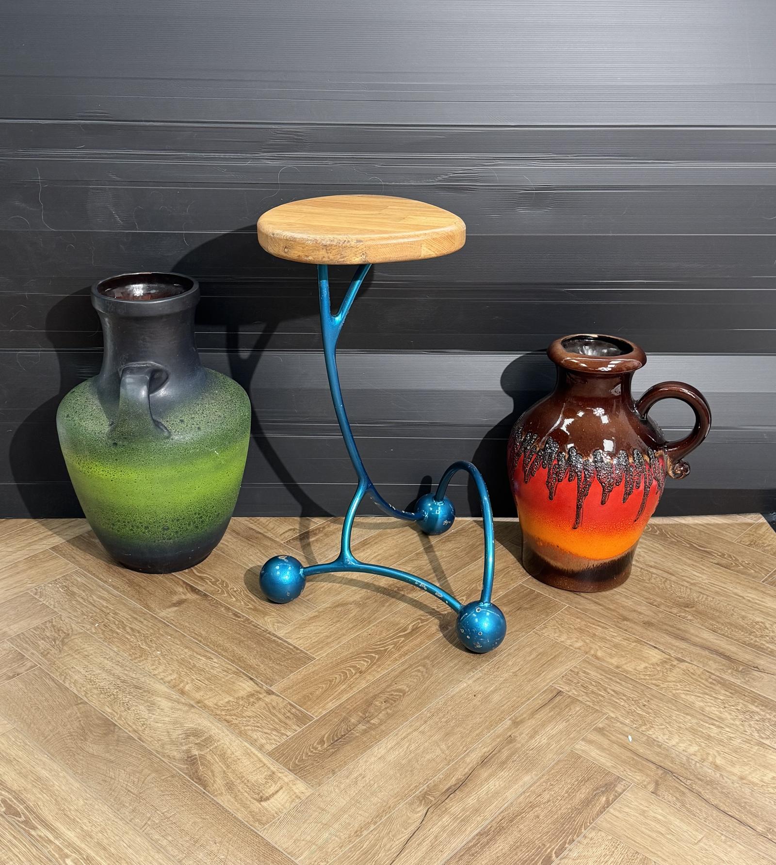 Atomic Iridescent Blue Stool (1 of 6) Atomic Iridescent Blue Stool (1 of 6)