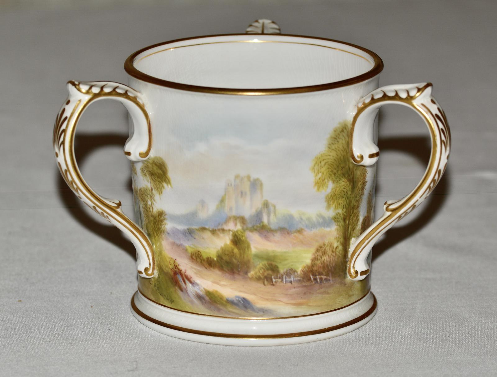 1910 Royal Worcester Porcelain Tyg - Signed ‘R Rushton’ (1 of 6)