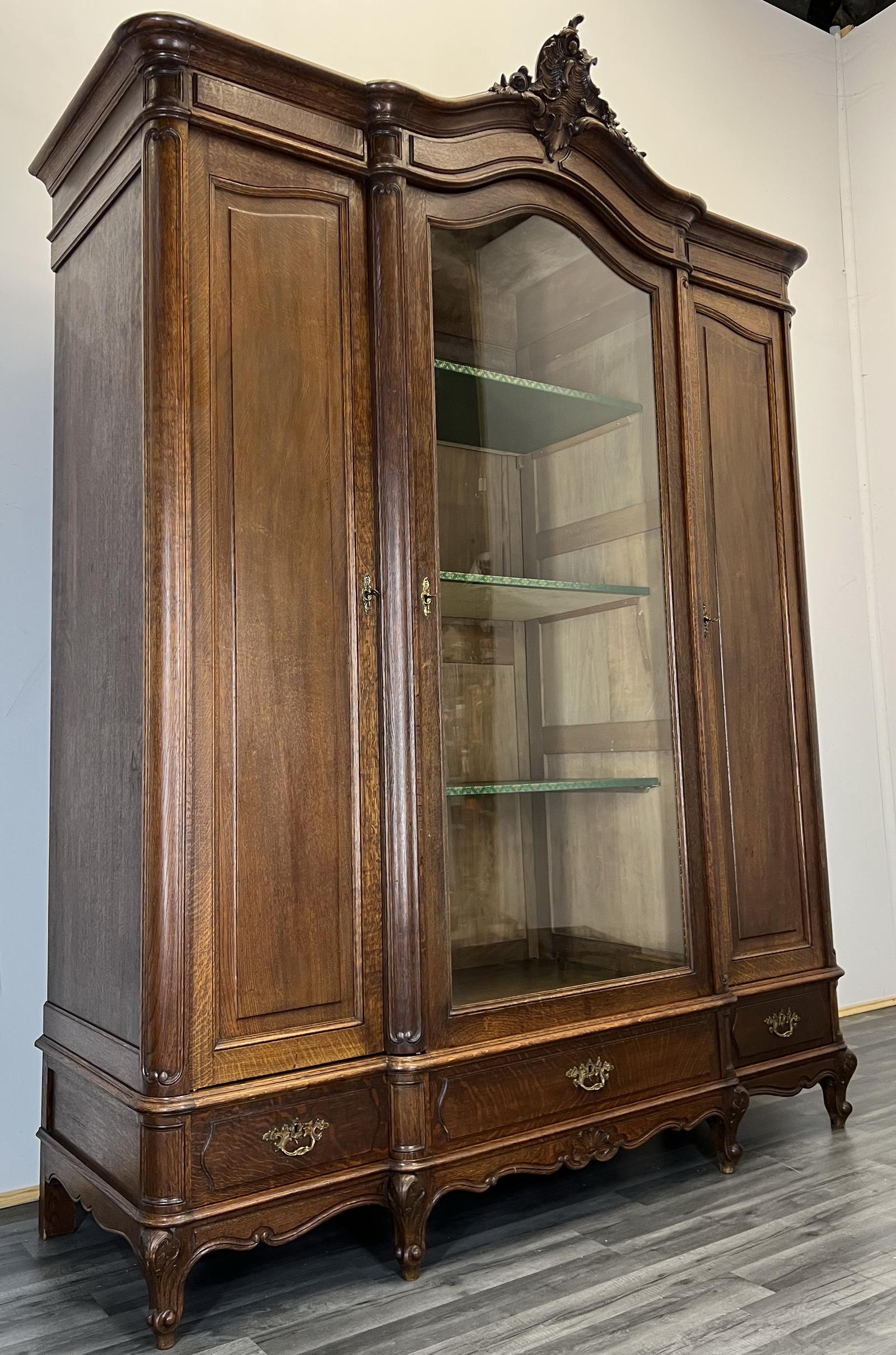 Stunning French Antique 3 Door Bookcase (1 of 15) Stunning French Antique 3 Door Bookcase (1 of 15)