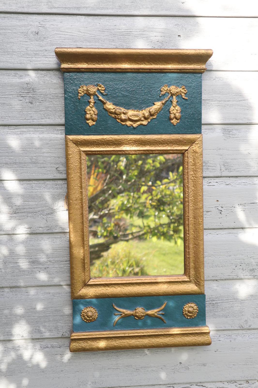 Swedish Empire style wall mirror c.1890-1910. (1 of 17)