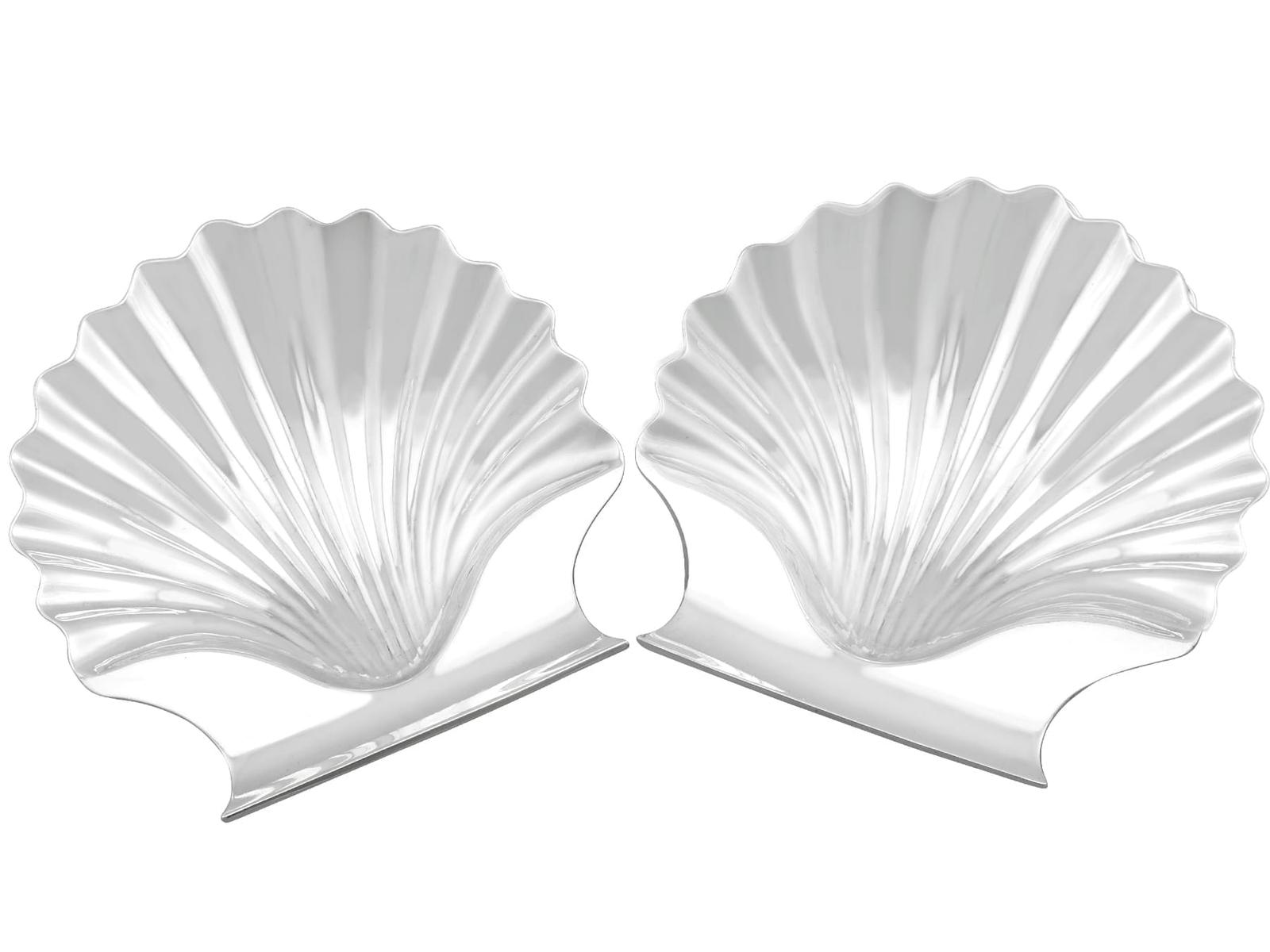 Antique Sterling Silver Butter Shells by John Emes 1807 (1 of 9)