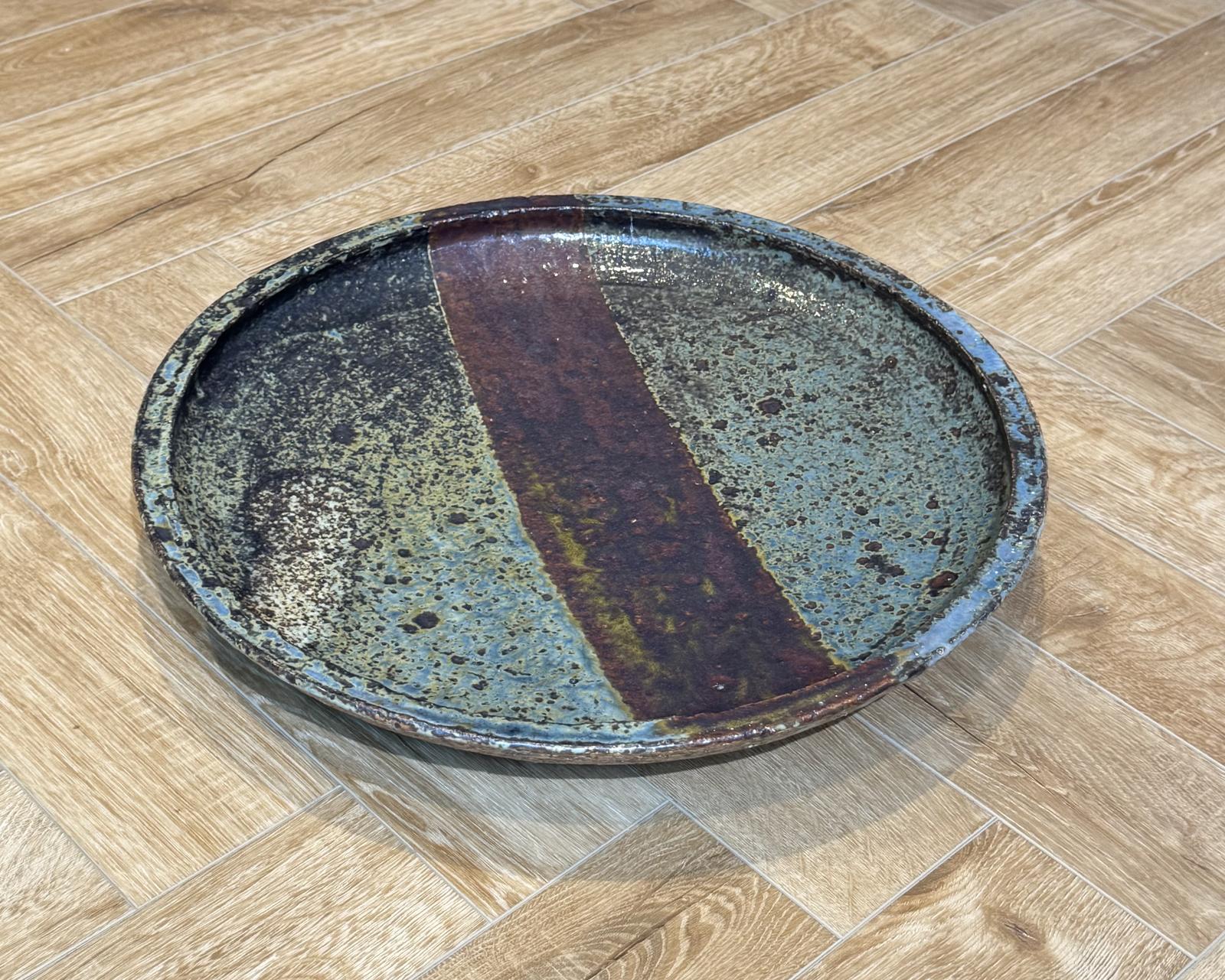 Derek Davis (1926-2008) Large Stoneware Charger (1 of 11)