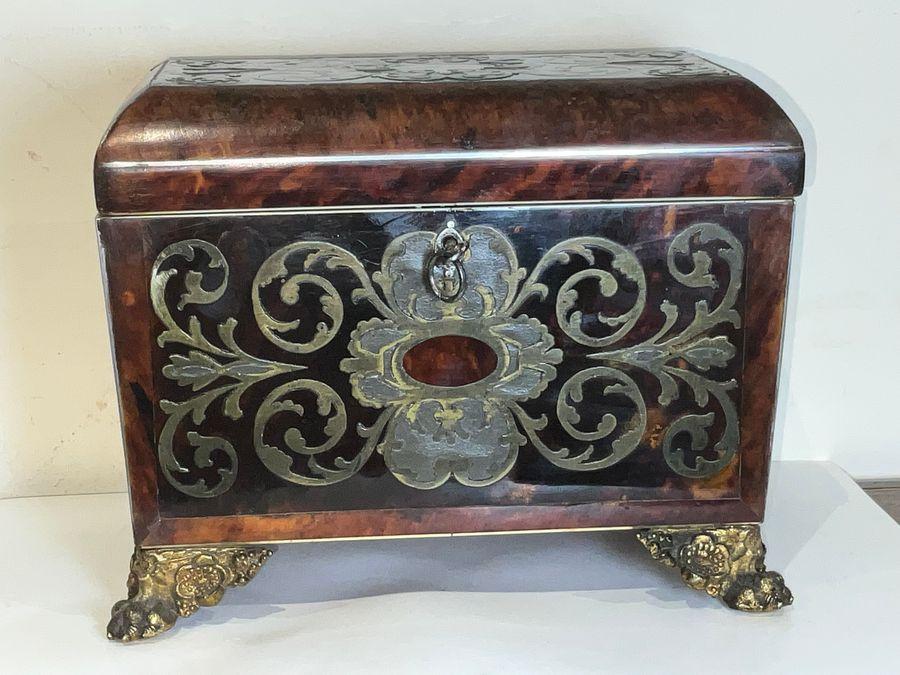 Tortoiseshell & Buelle Tea Caddy (1 of 16)