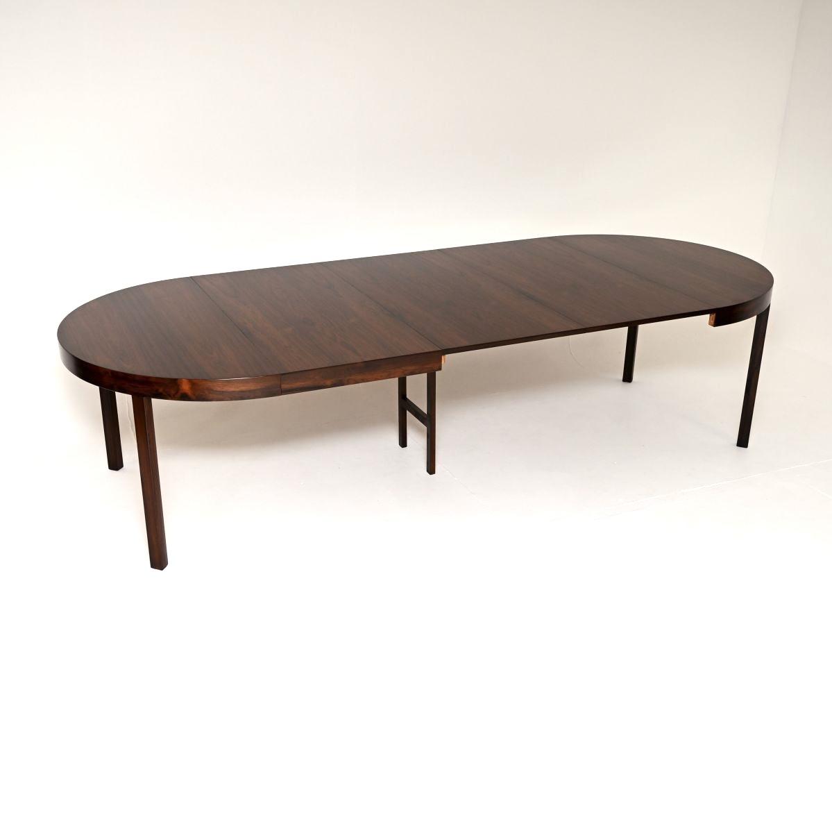 Danish Vintage Rosewood Extending Dining Table by Ole Wanscher (1 of 10) Danish Vintage Rosewood Extending Dining Table by Ole Wanscher (1 of 10)