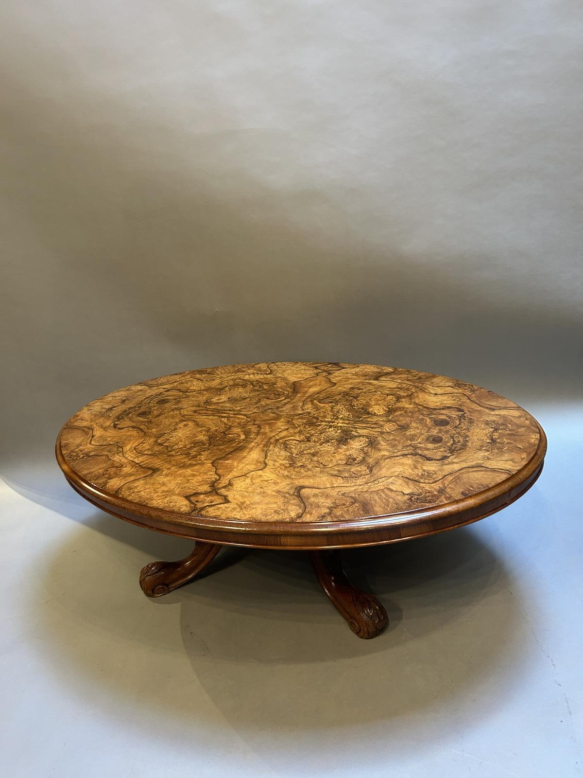 Victorian Oval Walnut Coffee Table (1 of 9) Victorian Oval Walnut Coffee Table (1 of 9)