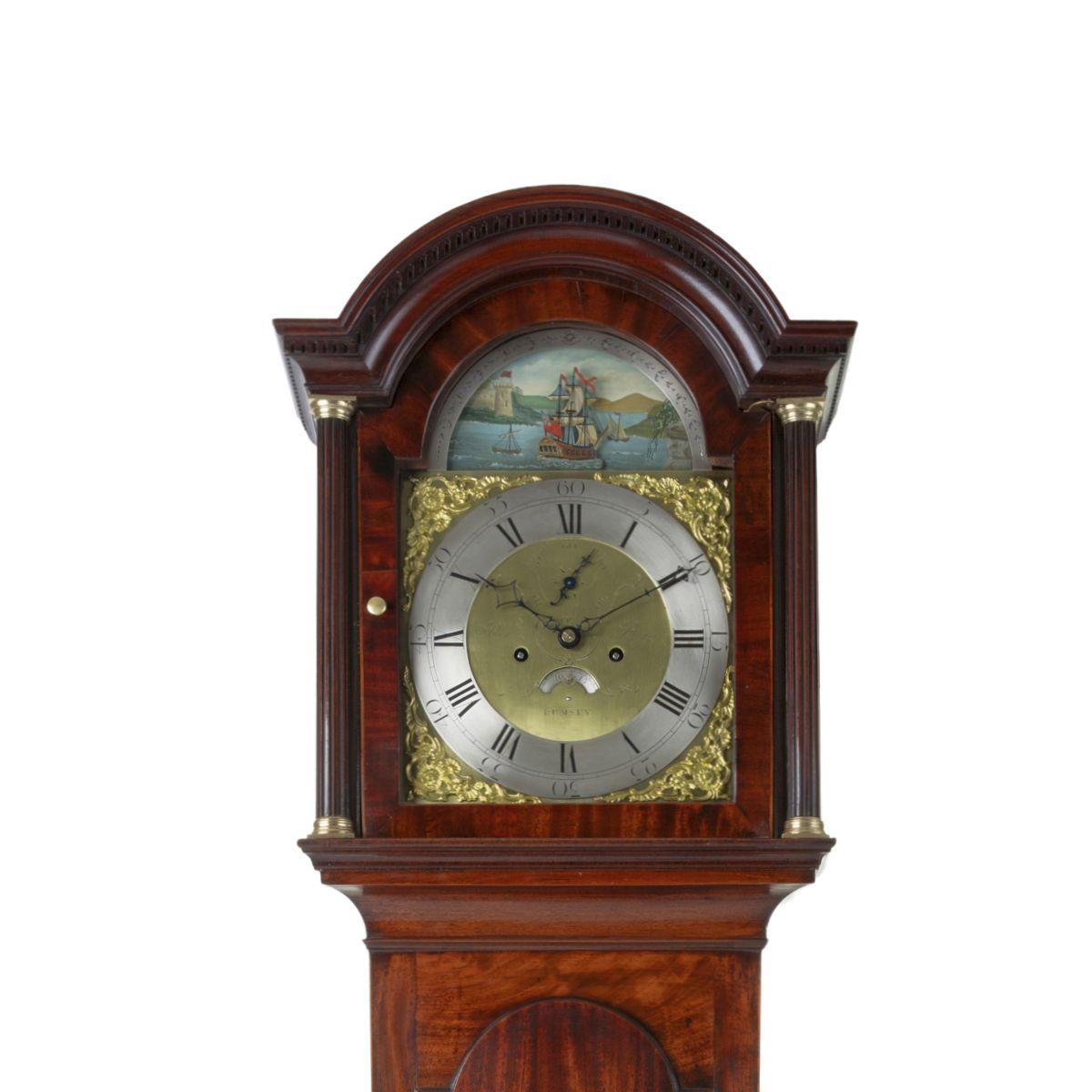 Rocking Ship Longcase Clock - Richard Biggs of Romsey (1 of 3)
