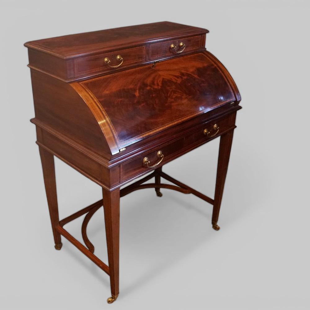 Edwardian Inlaid Mahogany Ladies Desk (1 of 10) Edwardian Inlaid Mahogany Ladies Desk (1 of 10)