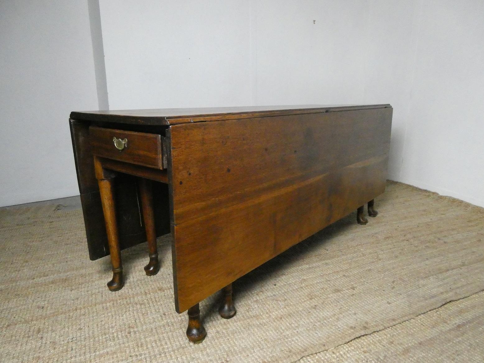 18th Century Extra Large Oak Gateleg Table (1 of 10)