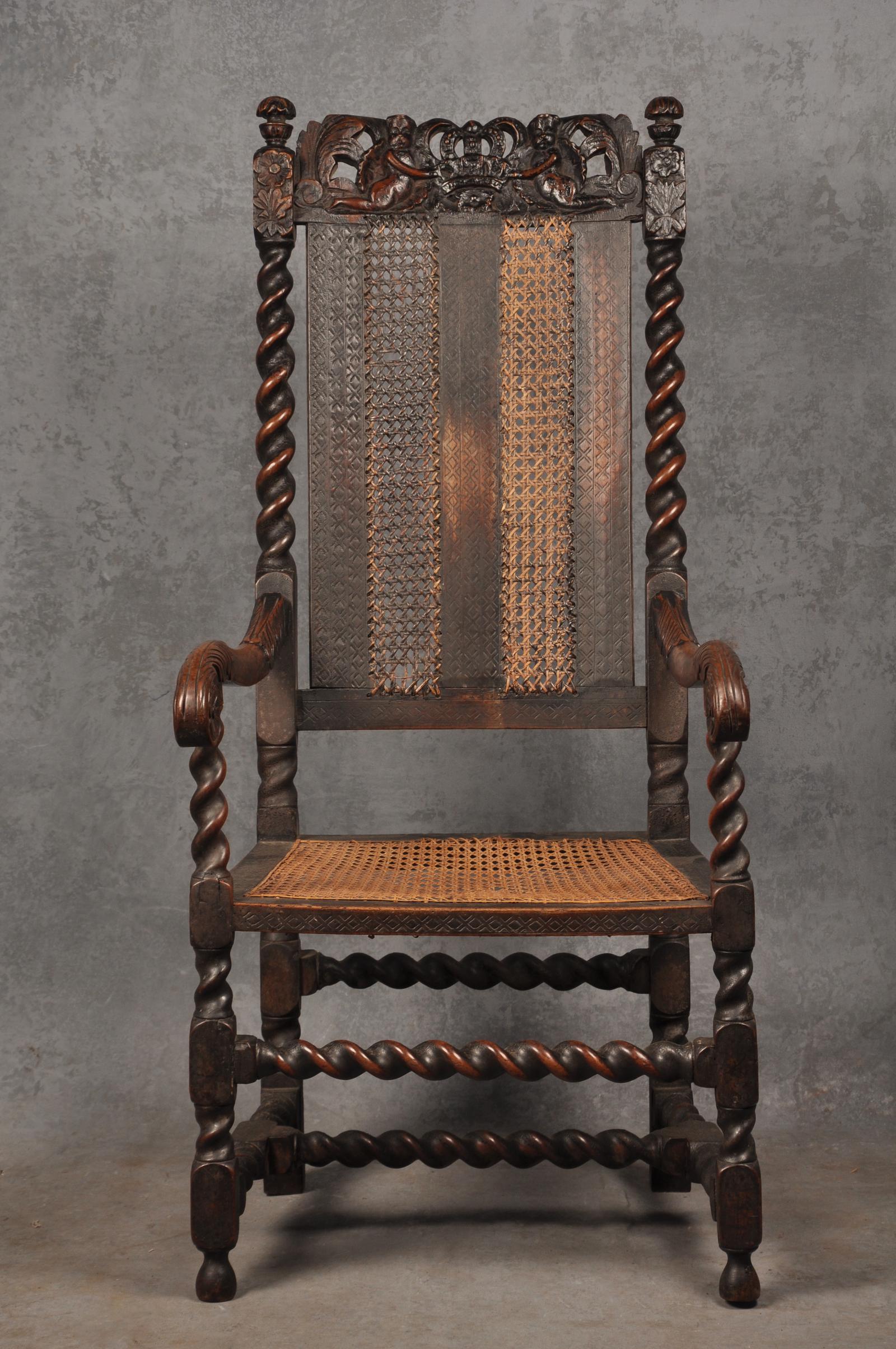 17th Century Walnut Armchair (1 of 12)