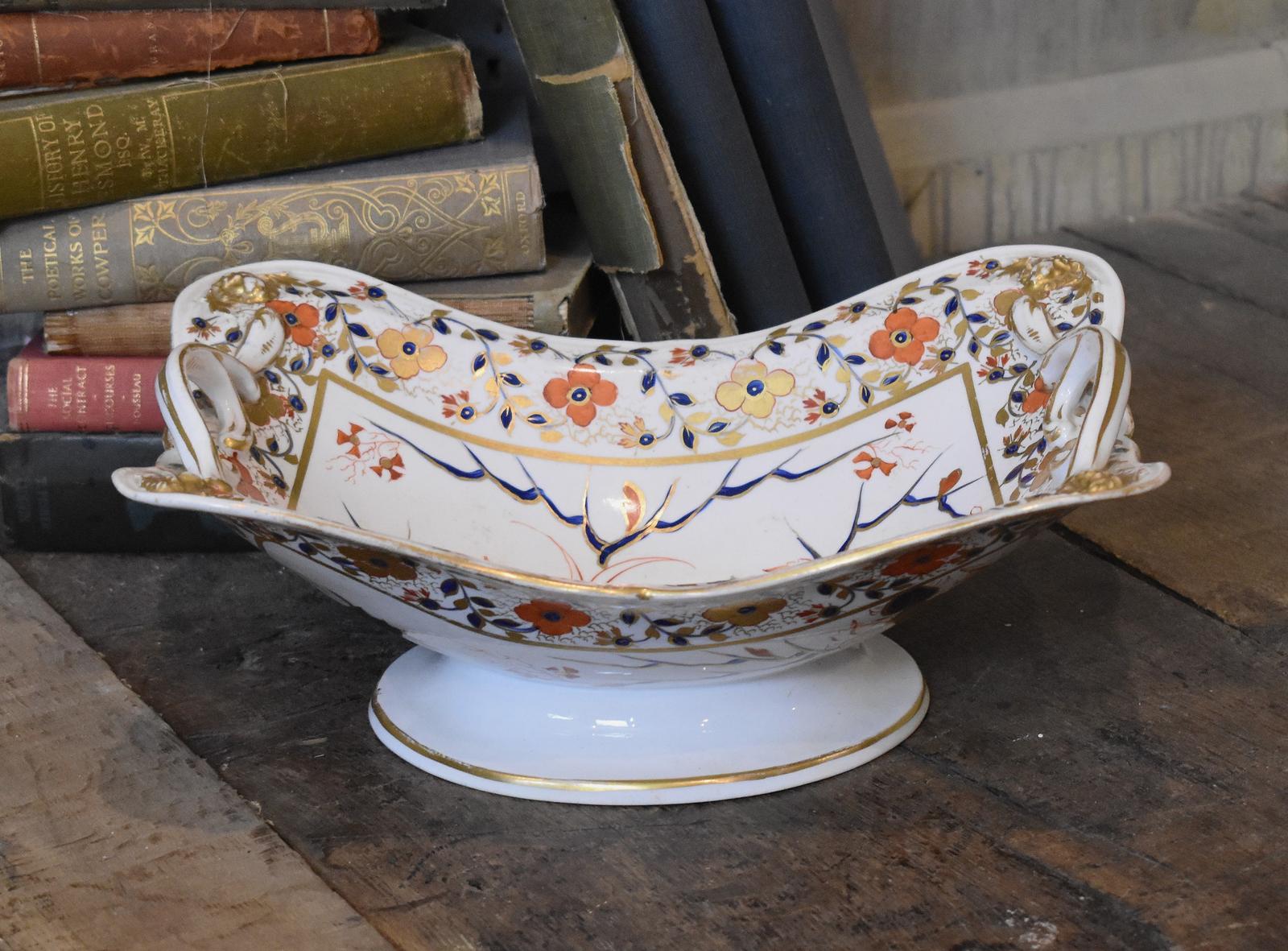 Early Derby Porcelain Imari Comport (1 of 9)