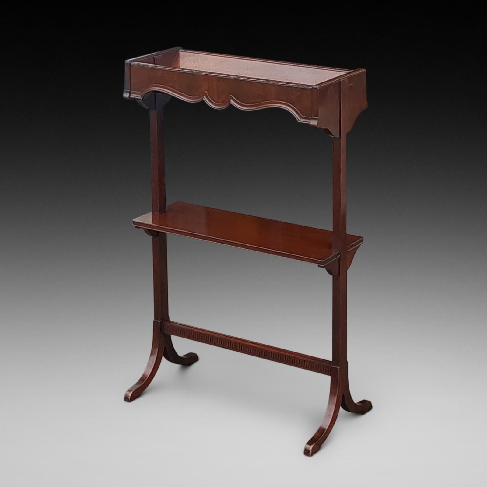 Edwardian Mahogany Two-tier Library Book Trough by Waring and Gillows (1 of 9)