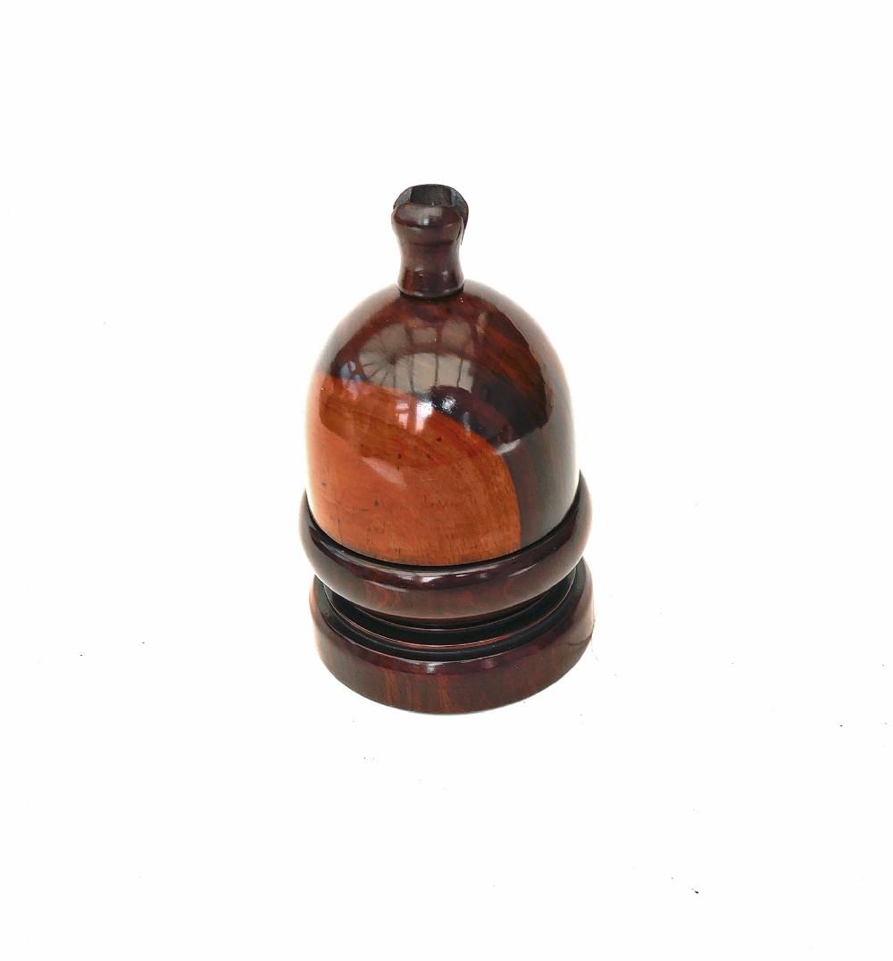 Antique Early Treen 19th  Century Lignum Vitae String Box - English 1800-1820 (1 of 5)