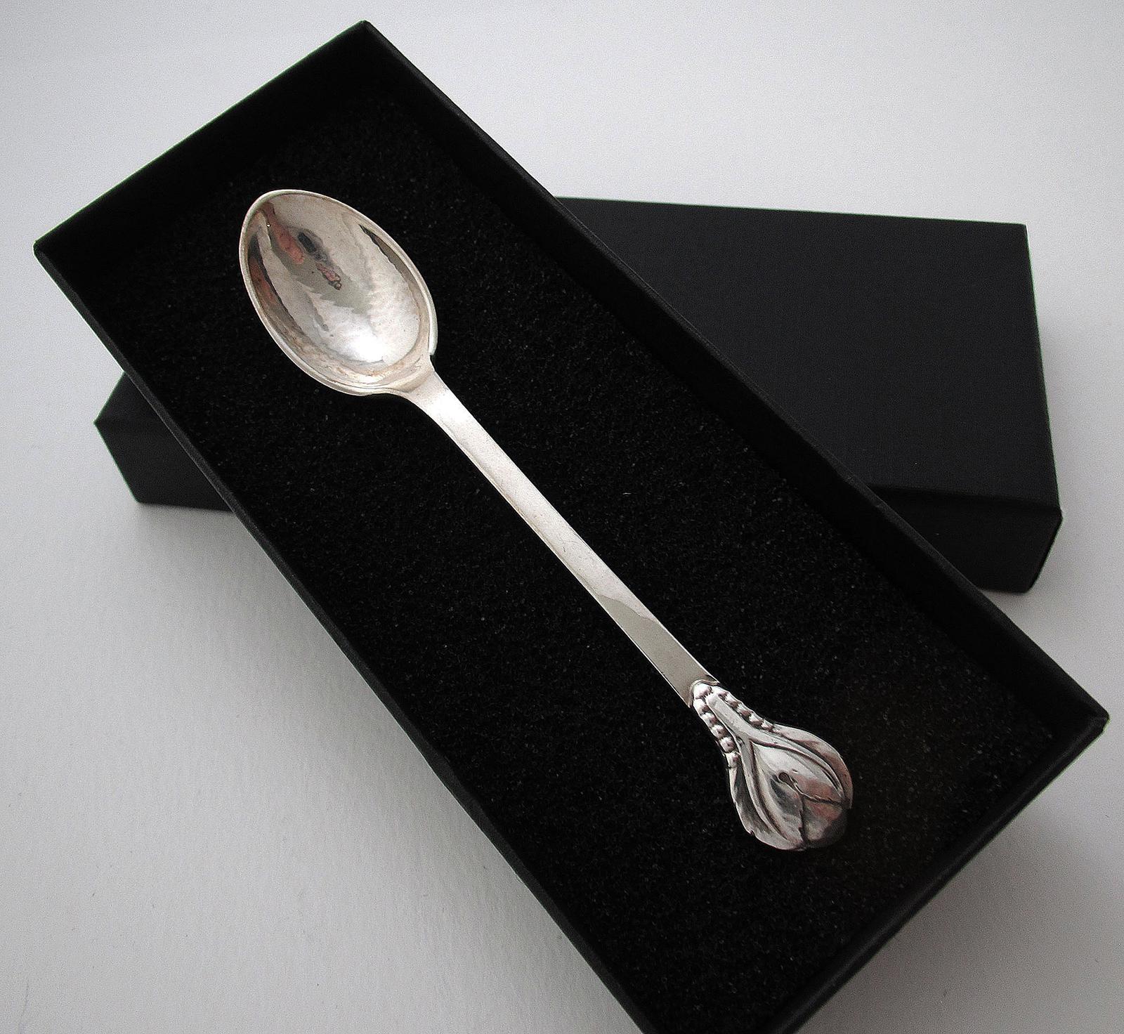 Top Quality Evald Nielsen No.3 Danish Solid Silver Coffee / Demitasse Spoon, Arts & Crafts Denmark c.1920 (1 of 6)