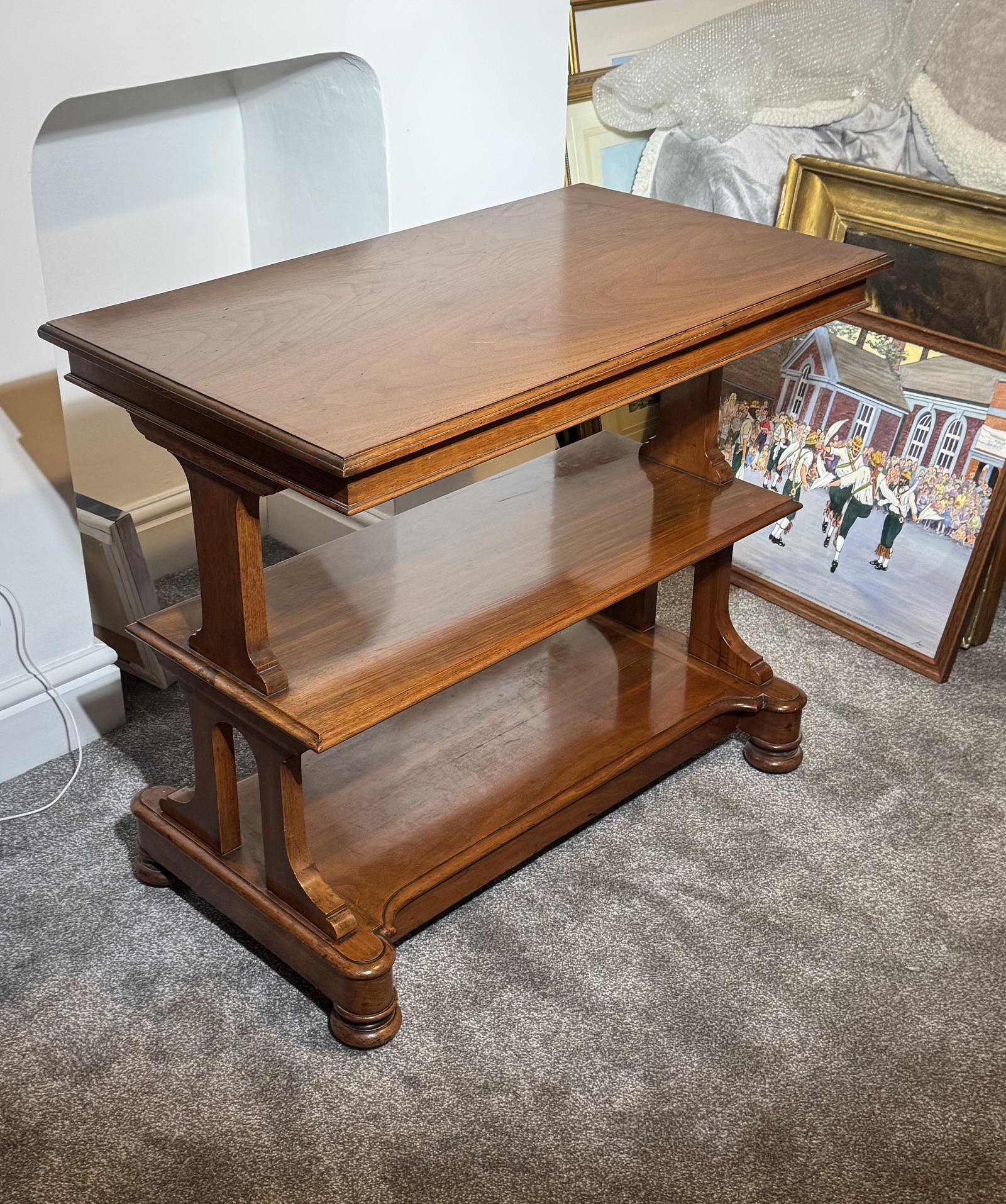 Victorian Walnut 3 Tier Buffet (1 of 6)