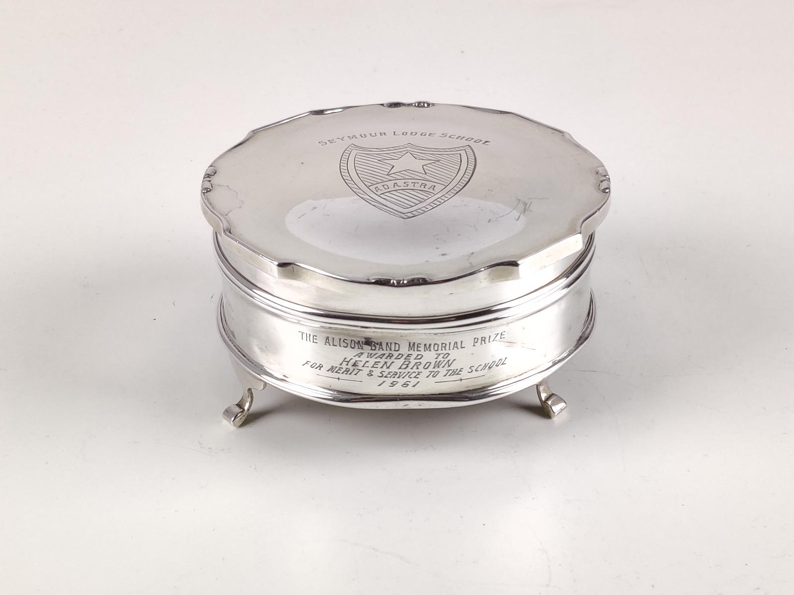 Silver Trinket Box - School Award (1 of 8)