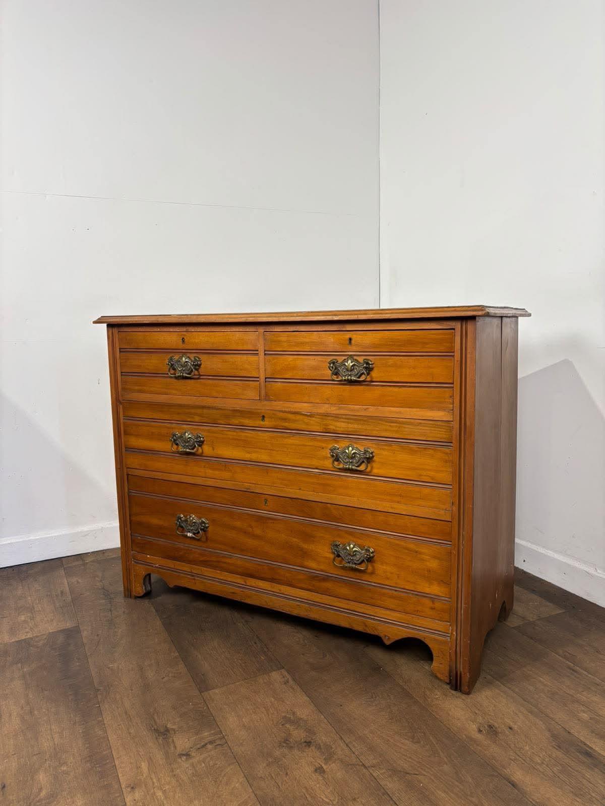 Edwardian Satinwood Chest of Four Drawers (1 of 13) Edwardian Satinwood Chest of Four Drawers (1 of 13)