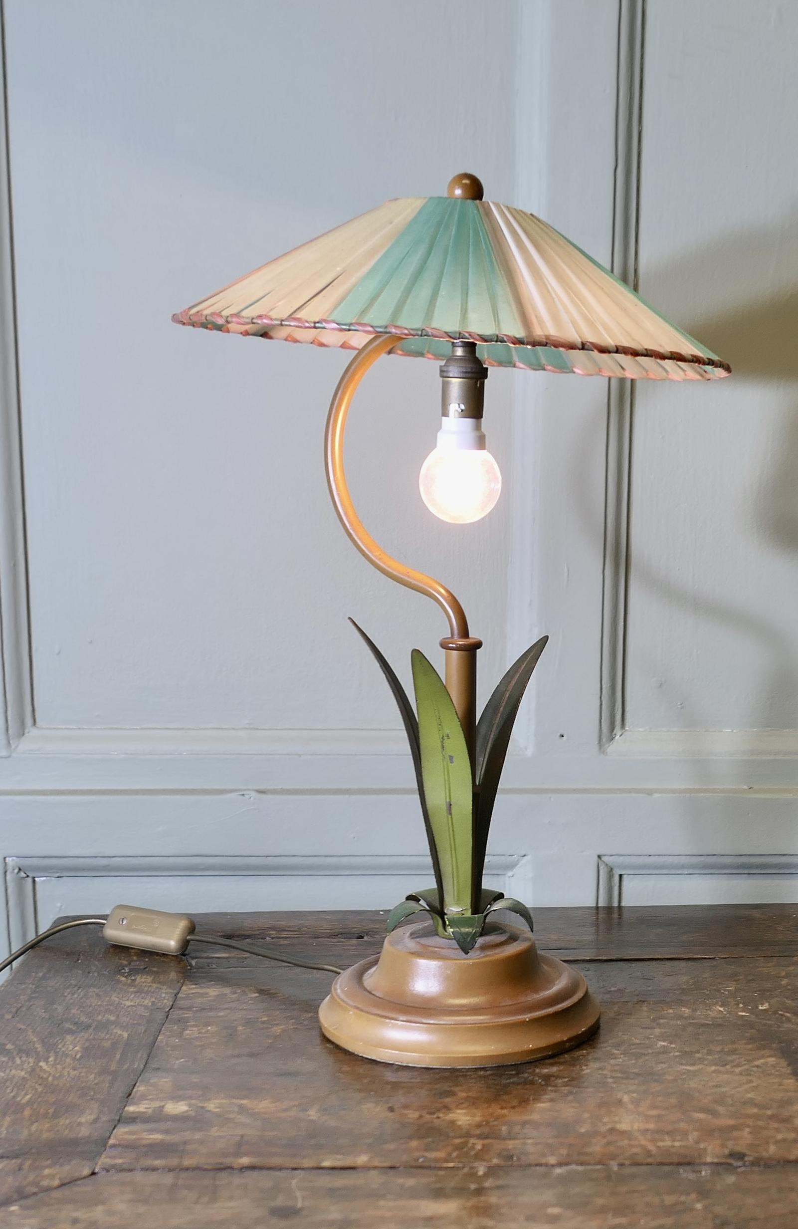 French Mid Century Kitsch Palm Table Lamp (1 of 6) French Mid Century Kitsch Palm Table Lamp (1 of 6)