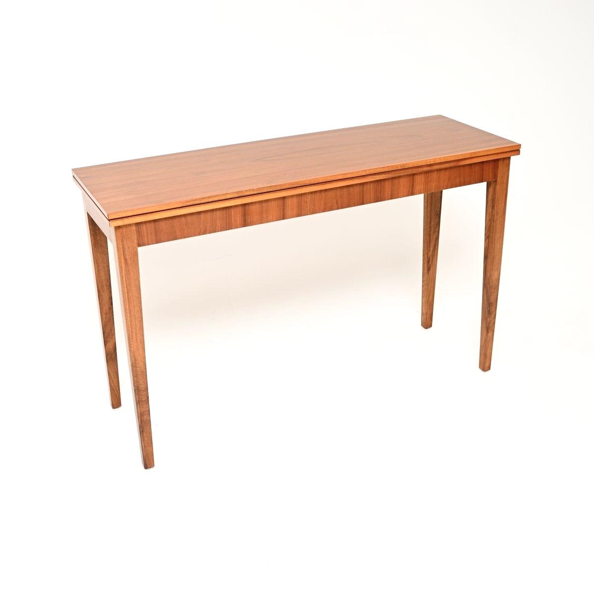Vintage Swedish Walnut Metamorphic Console / Dining Table (1 of 10) Vintage Swedish Walnut Metamorphic Console / Dining Table (1 of 10)