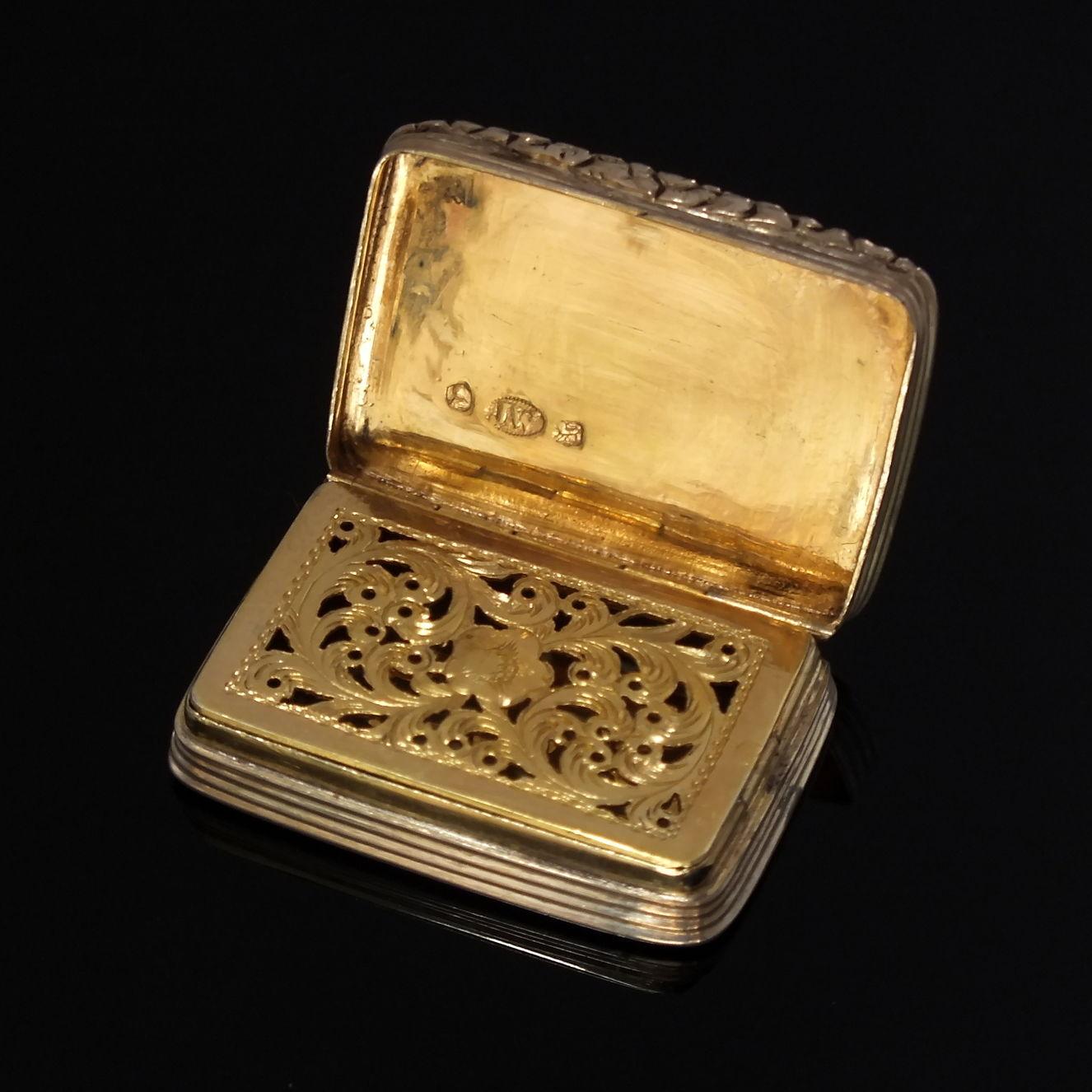 Georgian Silver Vinaigrette by Joseph Willmore Birmingham 1832 (1 of 6) Georgian Silver Vinaigrette by Joseph Willmore Birmingham 1832 (1 of 6)