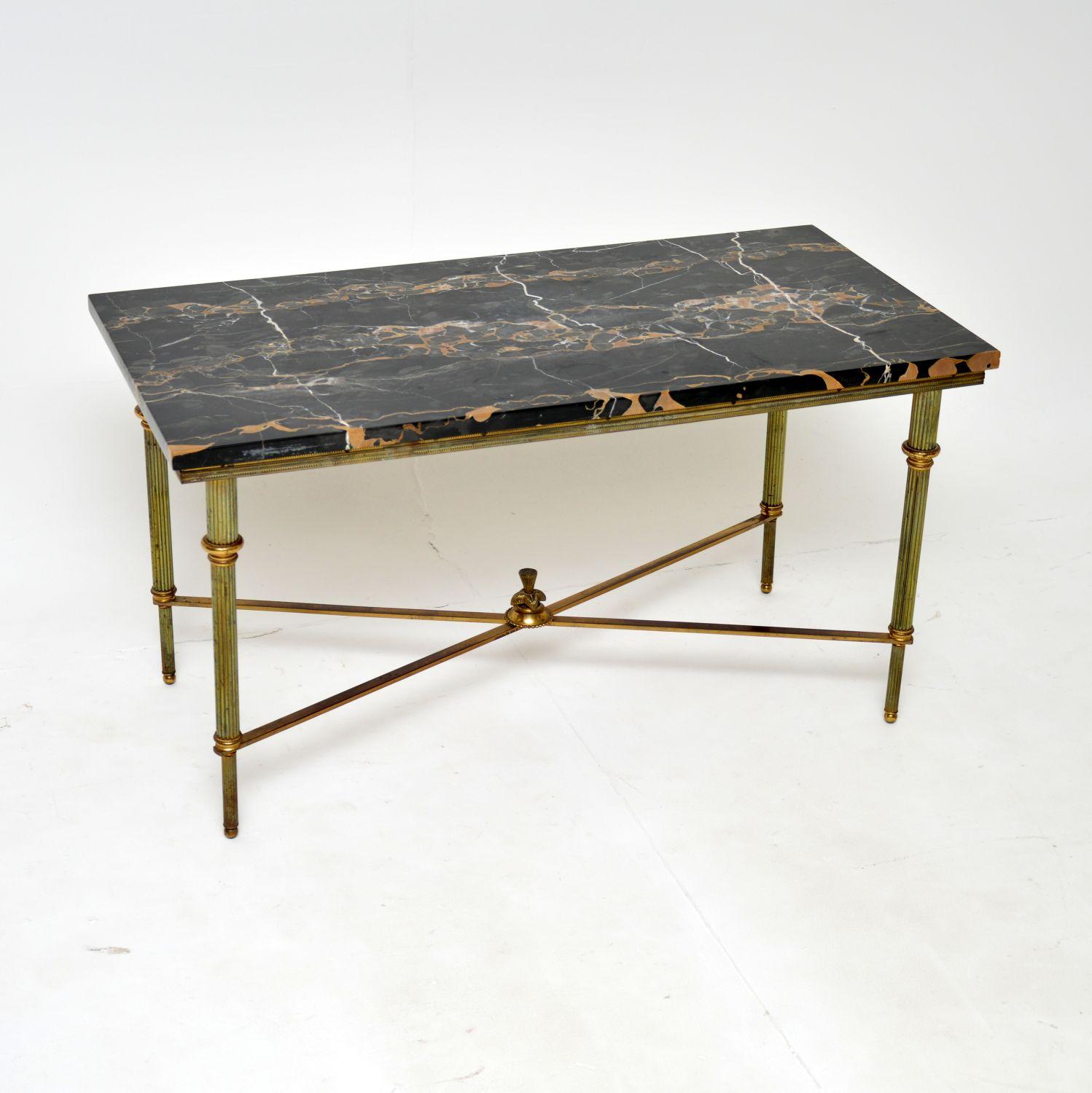French Brass & Marble Coffee Table (1 of 8) French Brass & Marble Coffee Table (1 of 8)