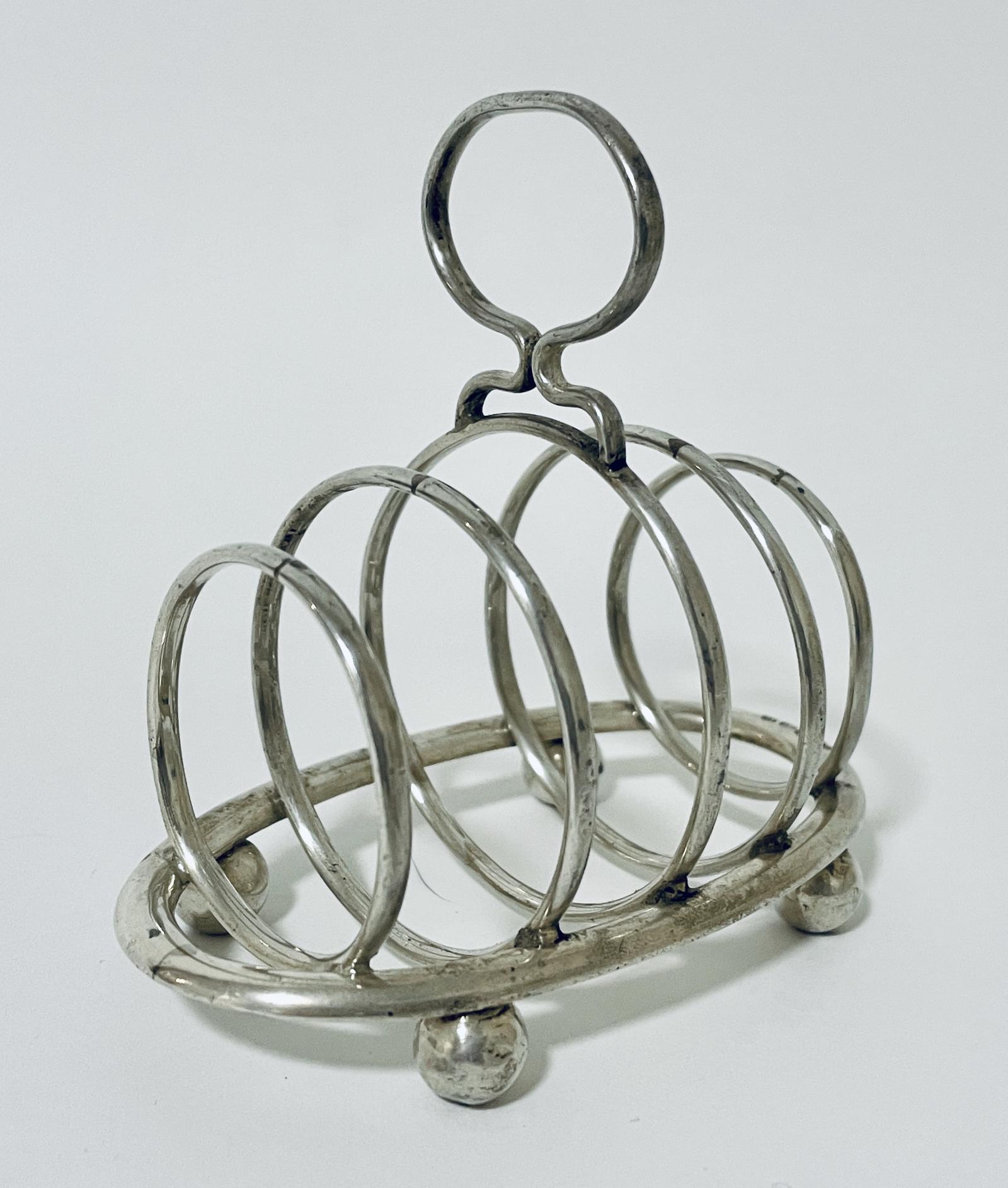 Small Antique Solid Silver Toast Rack (1 of 10) Small Antique Solid Silver Toast Rack (1 of 10)