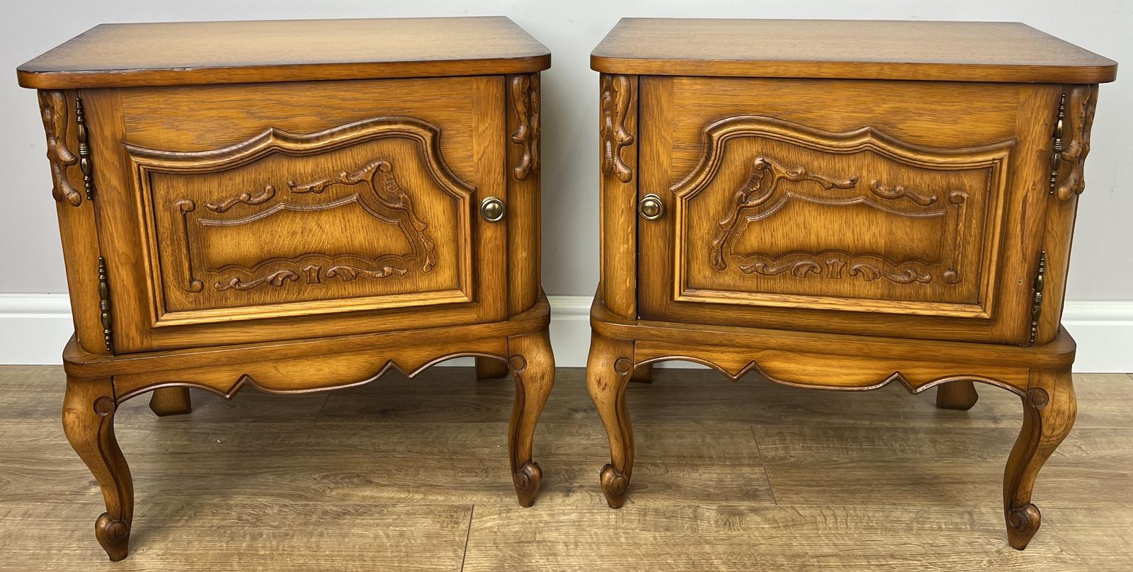 Pair of Bedside Tables Vintage French Cupboards Cabinets (1 of 10) Pair of Bedside Tables Vintage French Cupboards Cabinets (1 of 10)