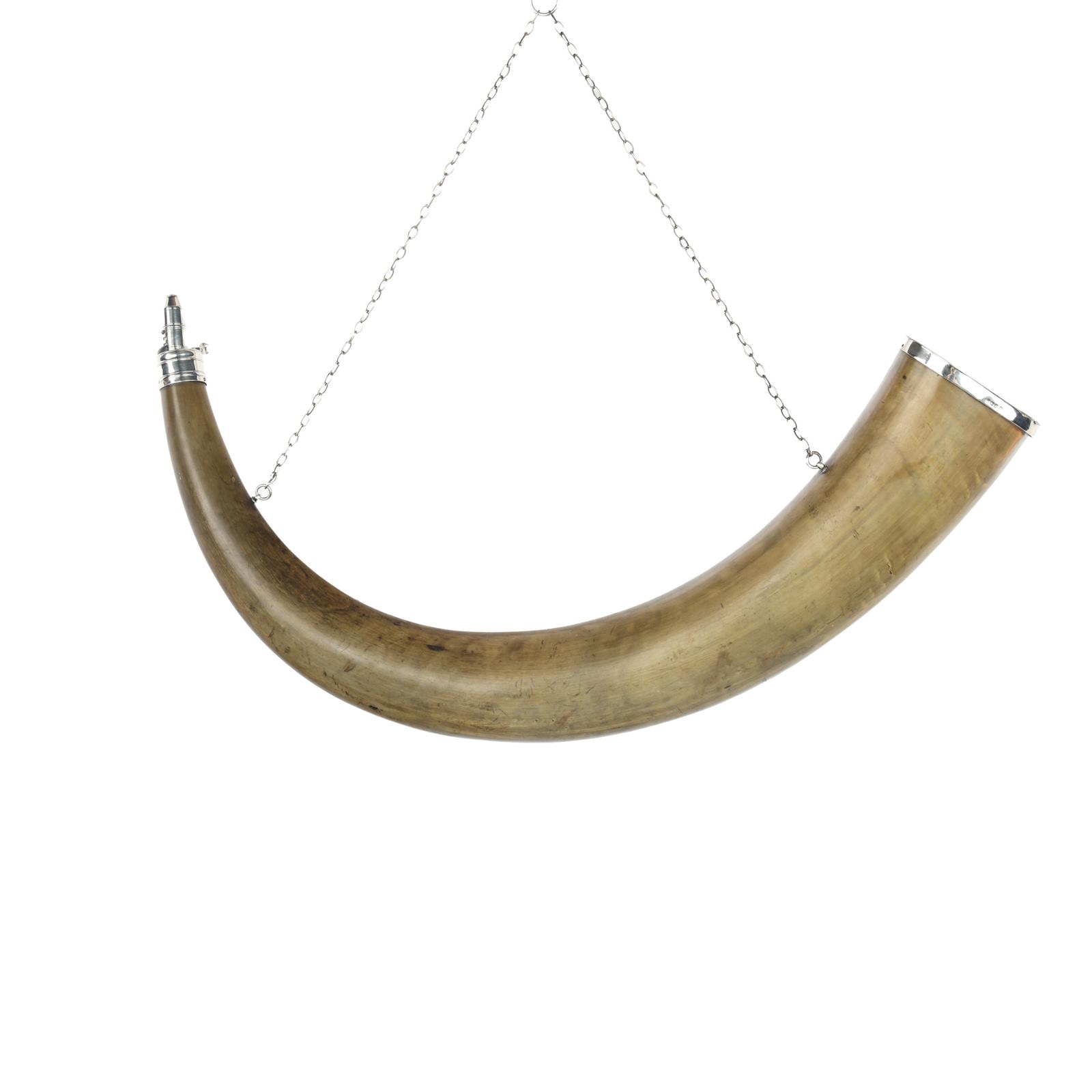 Very Fine & Historically Significant George III Period Silver Mounted Powder Horn For Priming Deck Cannon (1 of 8) Very Fine & Historically Significant George III Period Silver Mounted Powder Horn For Priming Deck Cannon (1 of 8)