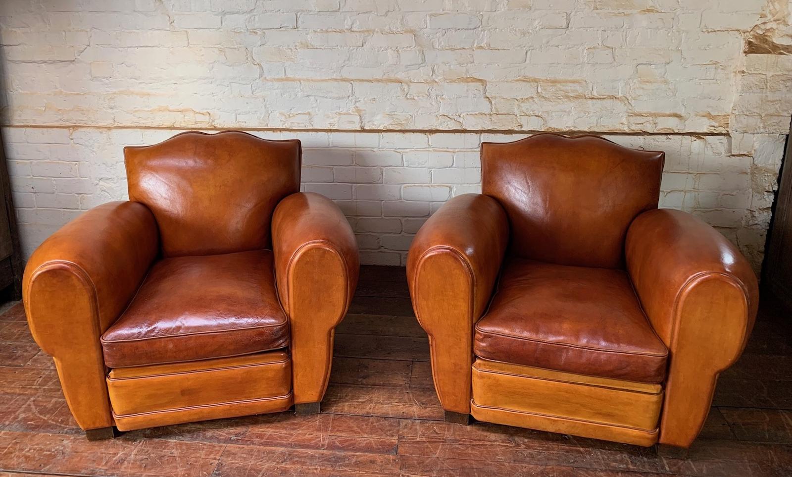 A Gorgeous French Leather Club Salon, Caramel Moustache, Circa 1950s (1 of 20) A Gorgeous French Leather Club Salon, Caramel Moustache, Circa 1950s (1 of 20)