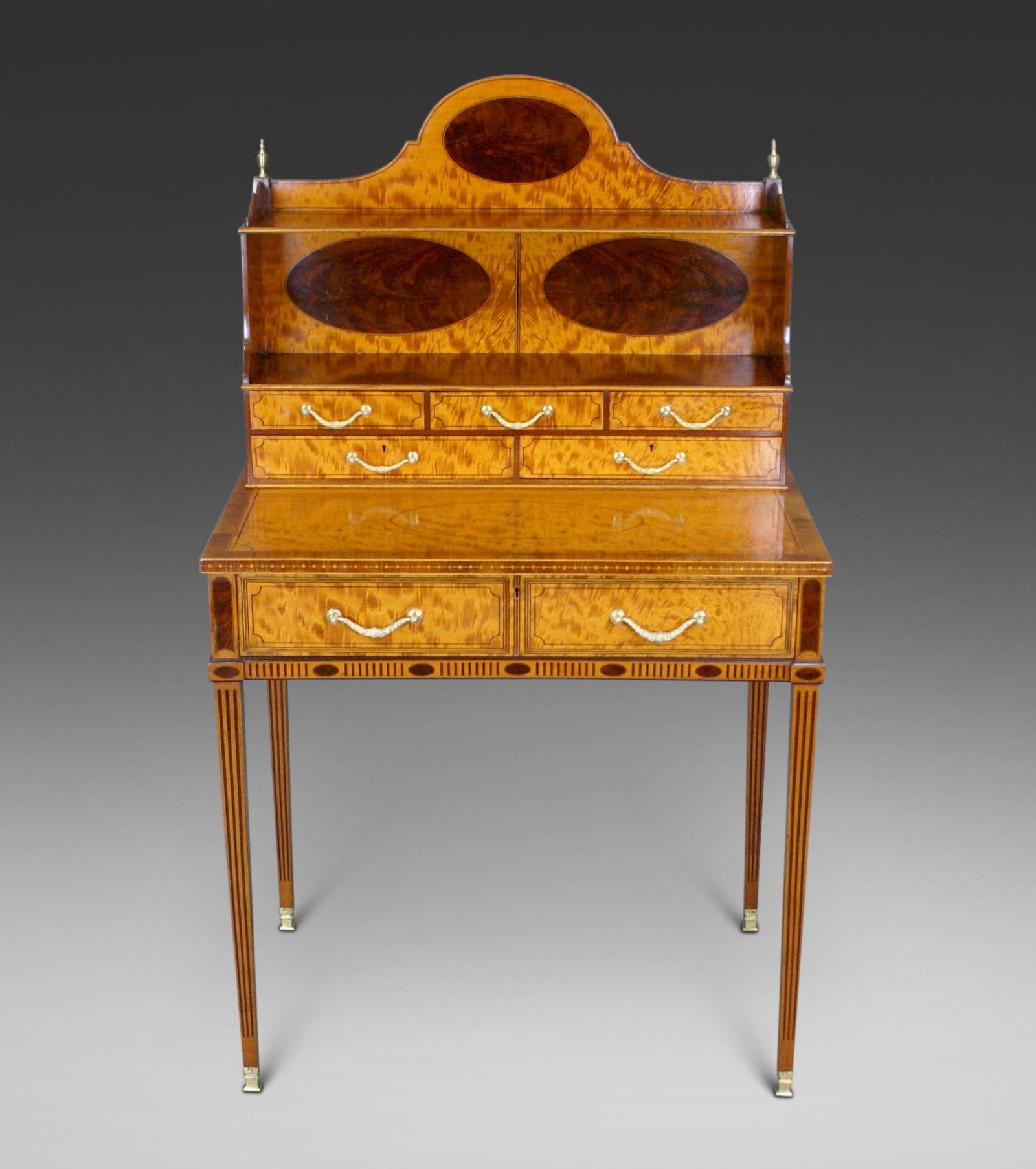 A Superb Satinwood Bonheur Du Jour (1 of 3)