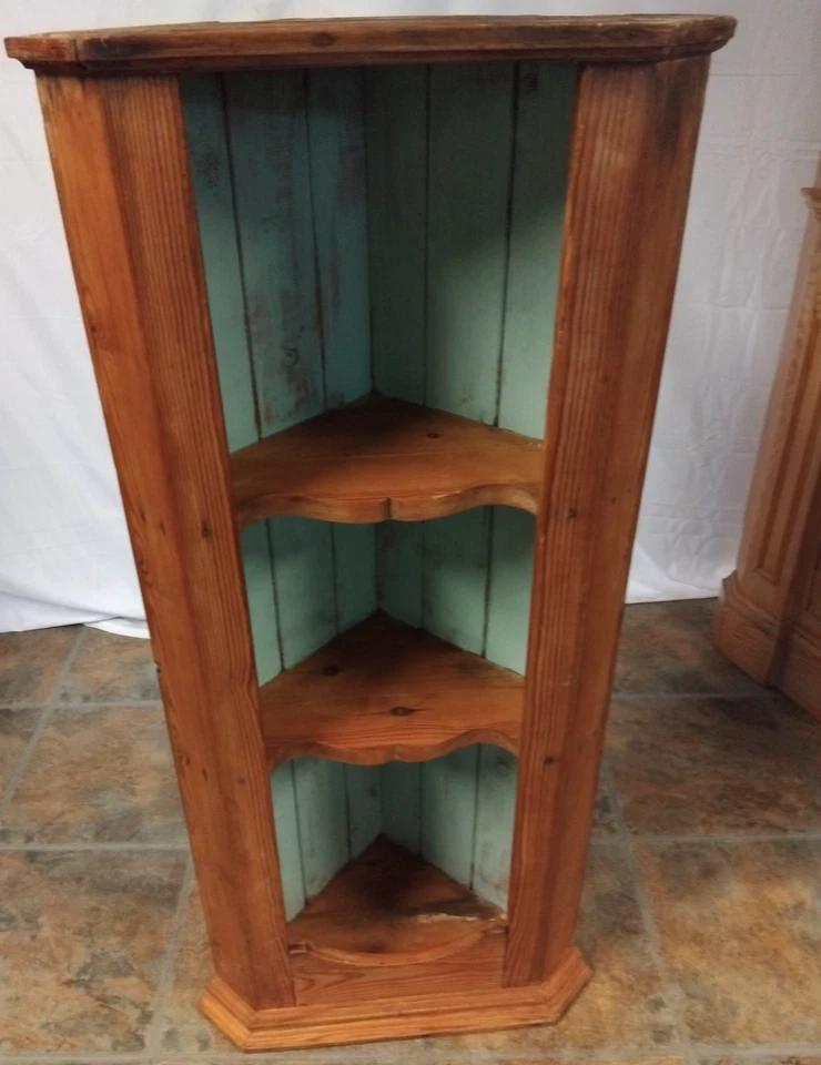 Antique Pine Corner Shelf Beautiful Piece (1 of 11)