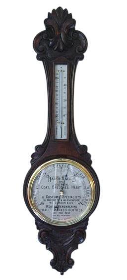 Art Deco Oak Aneroid Wheel Barometer (1 of 1) Art Deco Oak Aneroid Wheel Barometer (1 of 1)