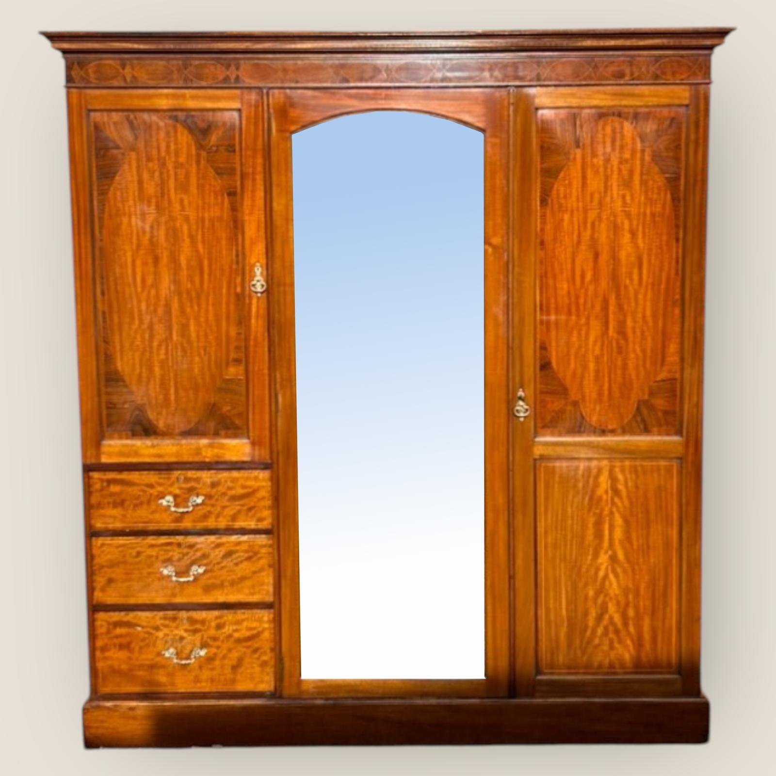 Antique Maple & Co Mahogany & Rosewood Wardrobe (1 of 9) Antique Maple & Co Mahogany & Rosewood Wardrobe (1 of 9)