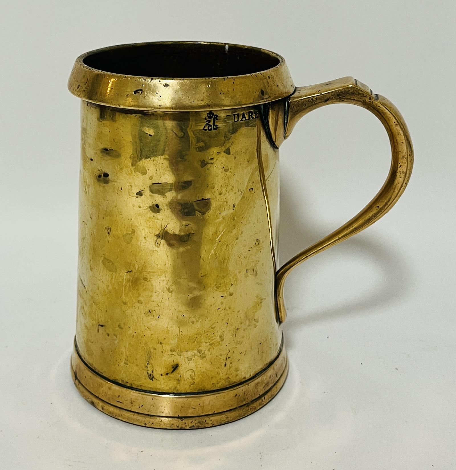 Victorian Brass Quart Tankard (1 of 9) Victorian Brass Quart Tankard (1 of 9)