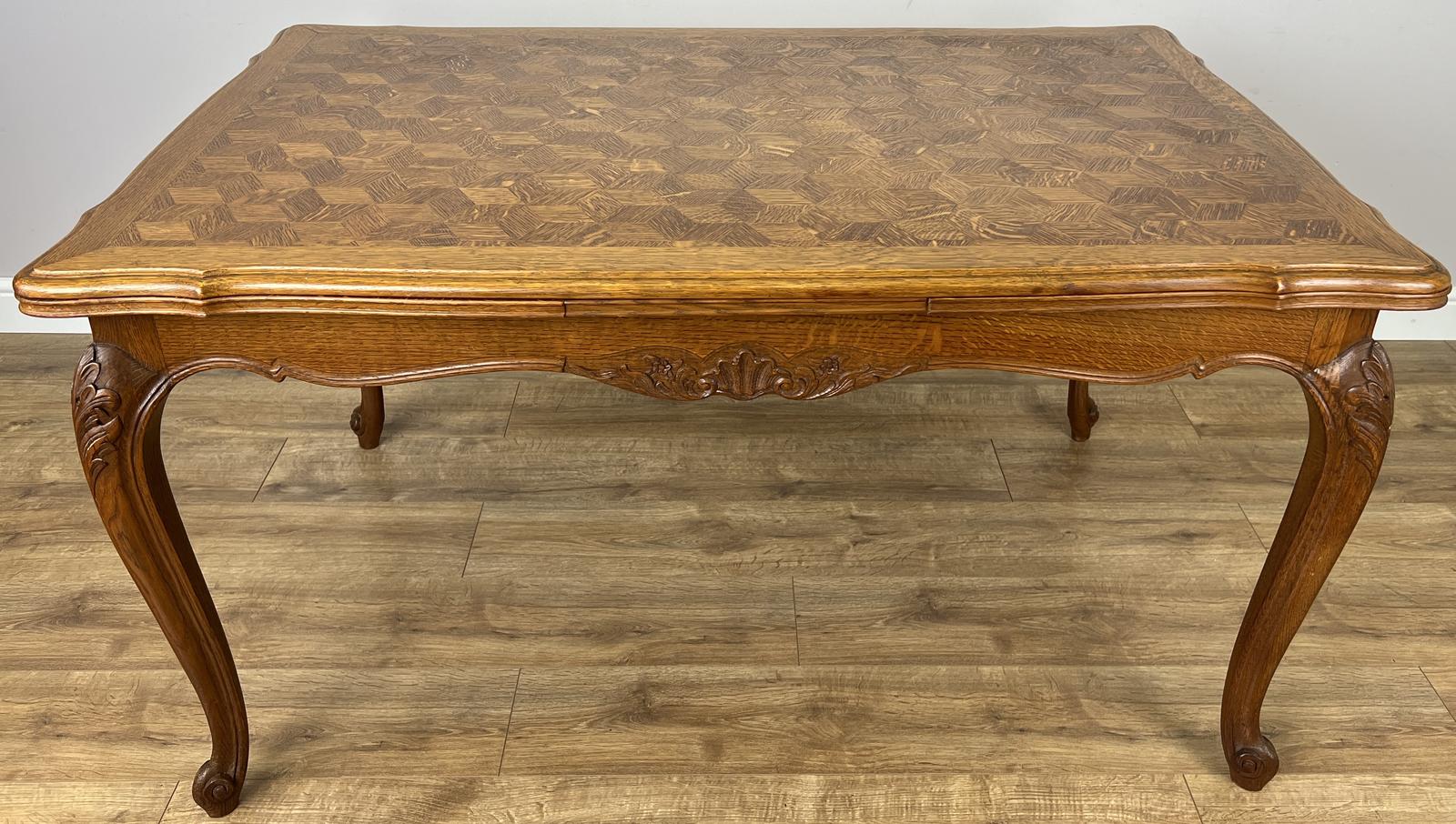 Dining Table Vintage French Carved Extendable Oak Table (1 of 19) Dining Table Vintage French Carved Extendable Oak Table (1 of 19)