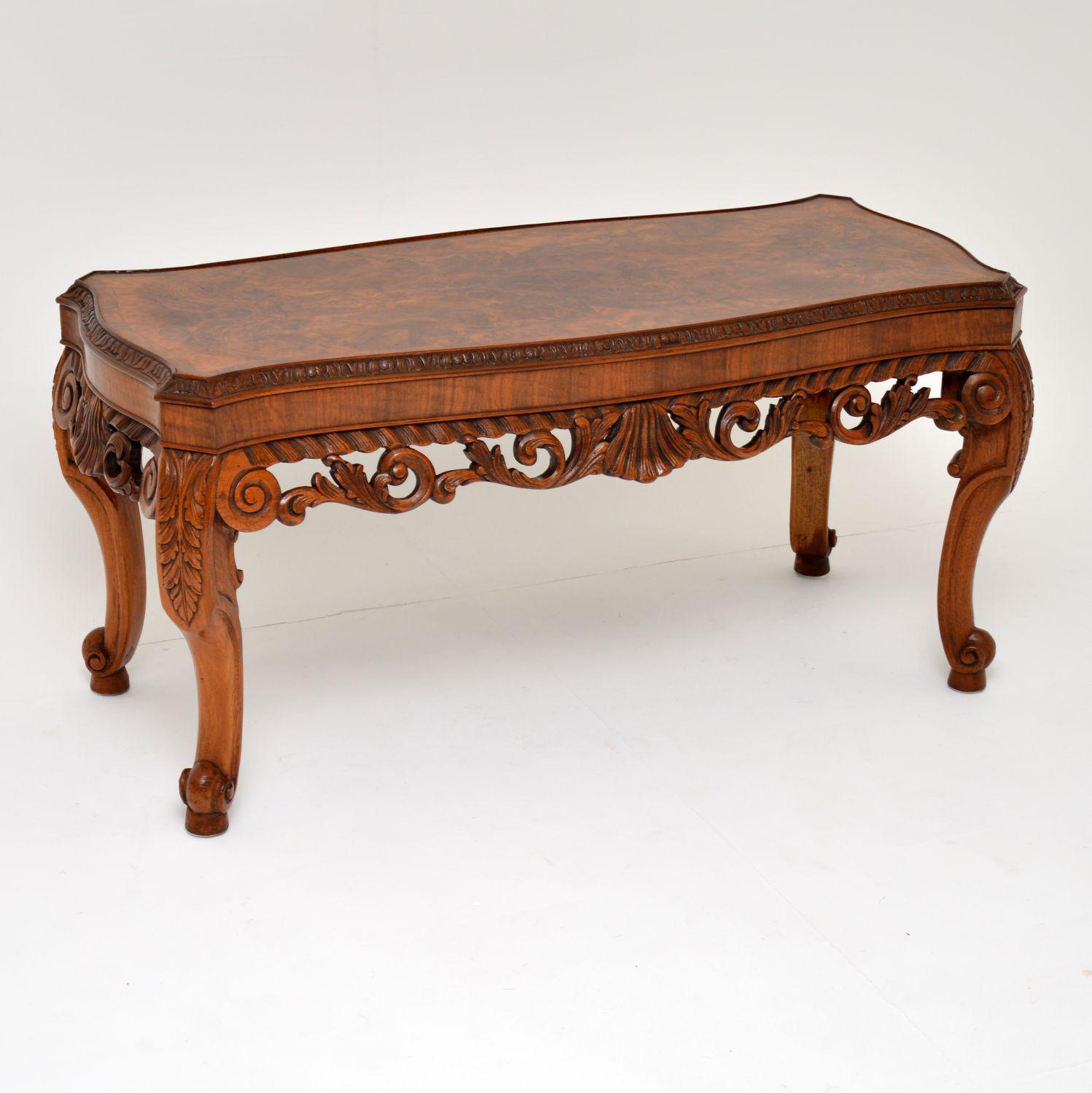 Antique Burr Walnut Coffee Table (1 of 9) Antique Burr Walnut Coffee Table (1 of 9)