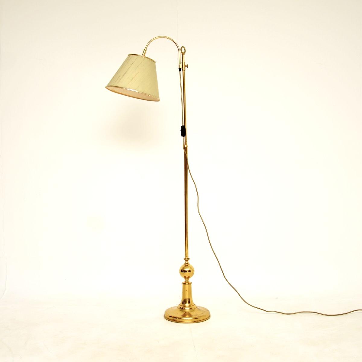 Vintage Brass Adjustable Floor Lamp (1 of 6) Vintage Brass Adjustable Floor Lamp (1 of 6)