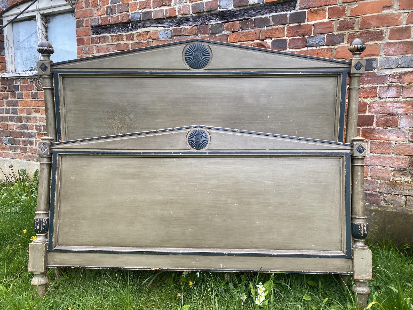 French Painted Directoire Style Bed (1 of 4) French Painted Directoire Style Bed (1 of 4)