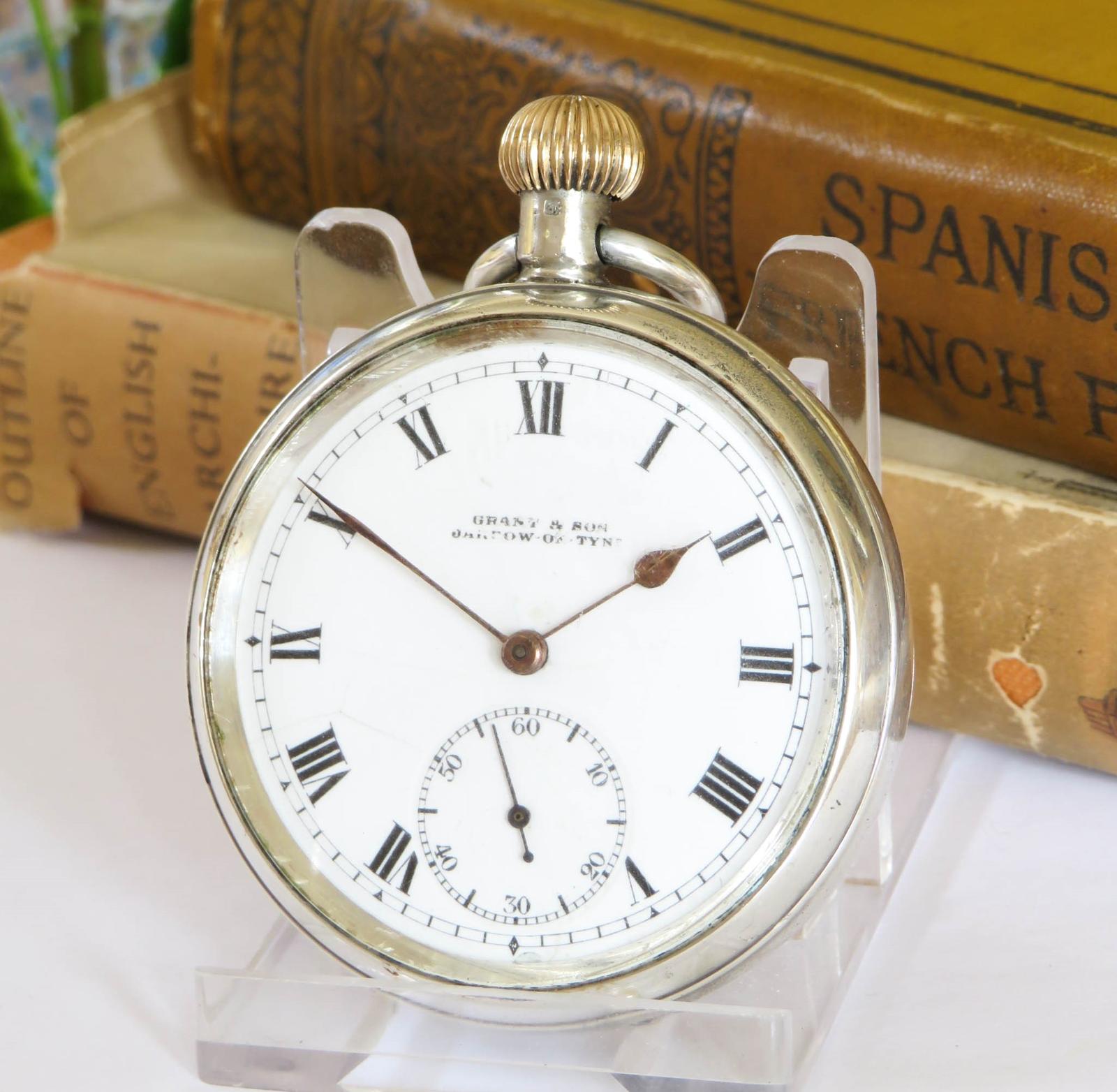Pocket Watch: Antique English Silver Jarrow-on-tyne Pocket Watch (1 of 5) Pocket Watch: Antique English Silver Jarrow-on-tyne Pocket Watch (1 of 5)