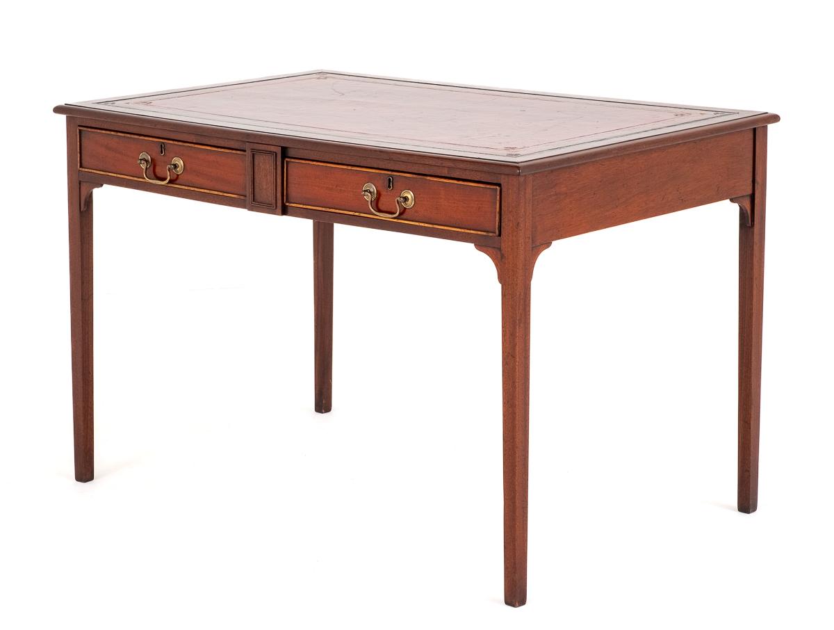 Georgian Revival Mahogany Writing Table (1 of 9) Georgian Revival Mahogany Writing Table (1 of 9)