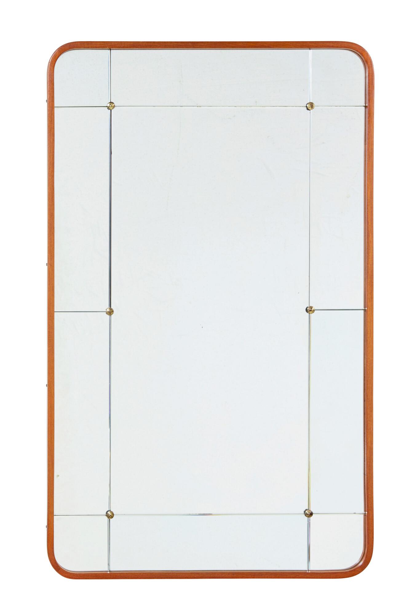 Swedish Mid Century Shaped & Segmented Wall Mirror (1 of 6) Swedish Mid Century Shaped & Segmented Wall Mirror (1 of 6)