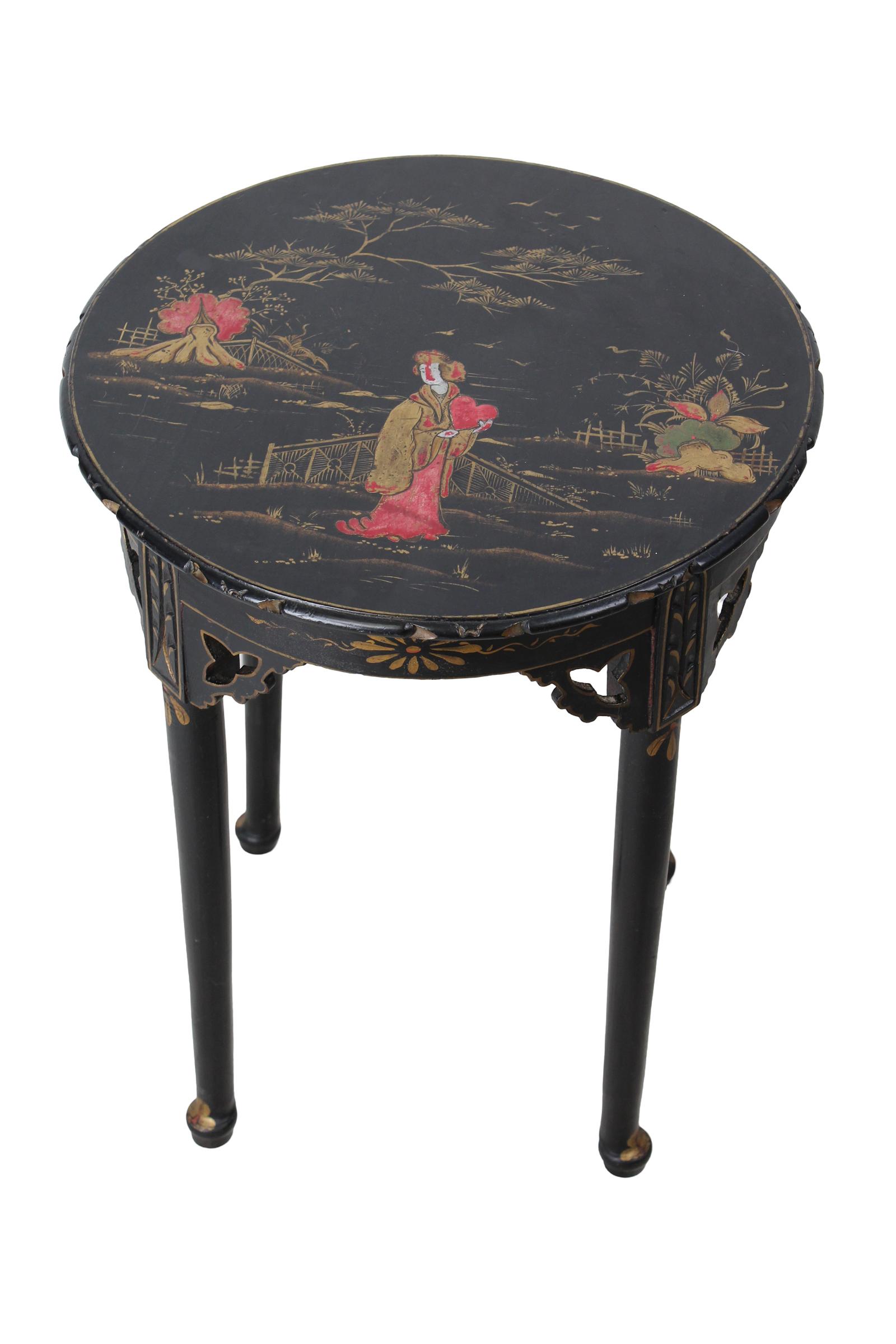 Small Edwardian Chinoiserie Side Table (1 of 13) Small Edwardian Chinoiserie Side Table (1 of 13)