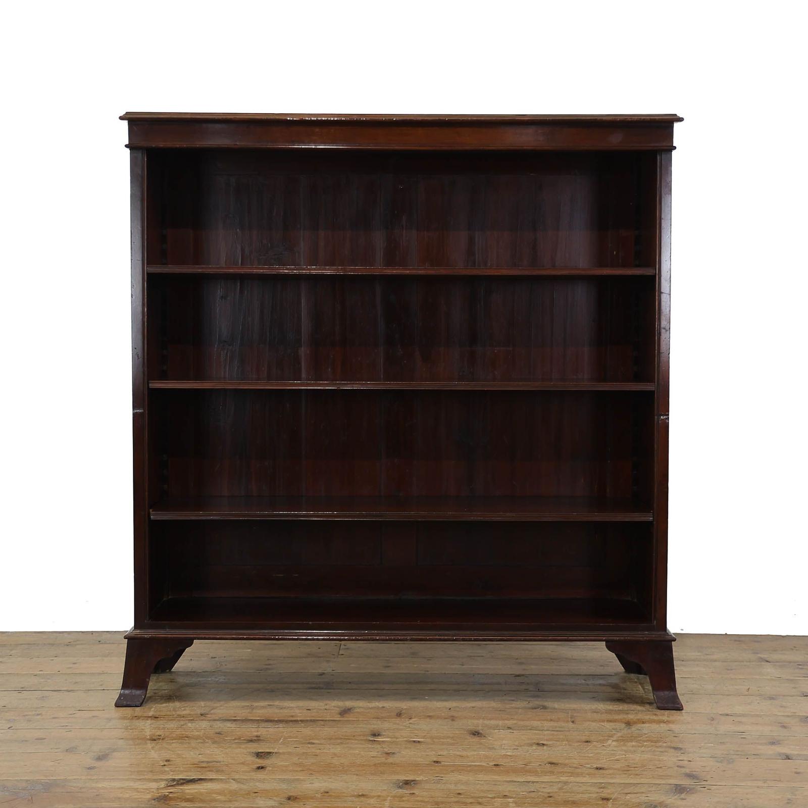 Antique Open Mahogany Bookcase (1 of 5) Antique Open Mahogany Bookcase (1 of 5)