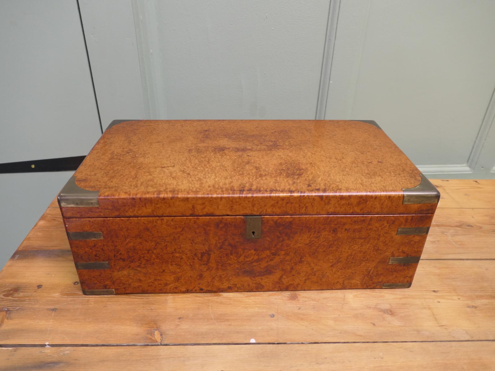 19th Century Pollard Oak Campaign Writing Slope (1 of 6)