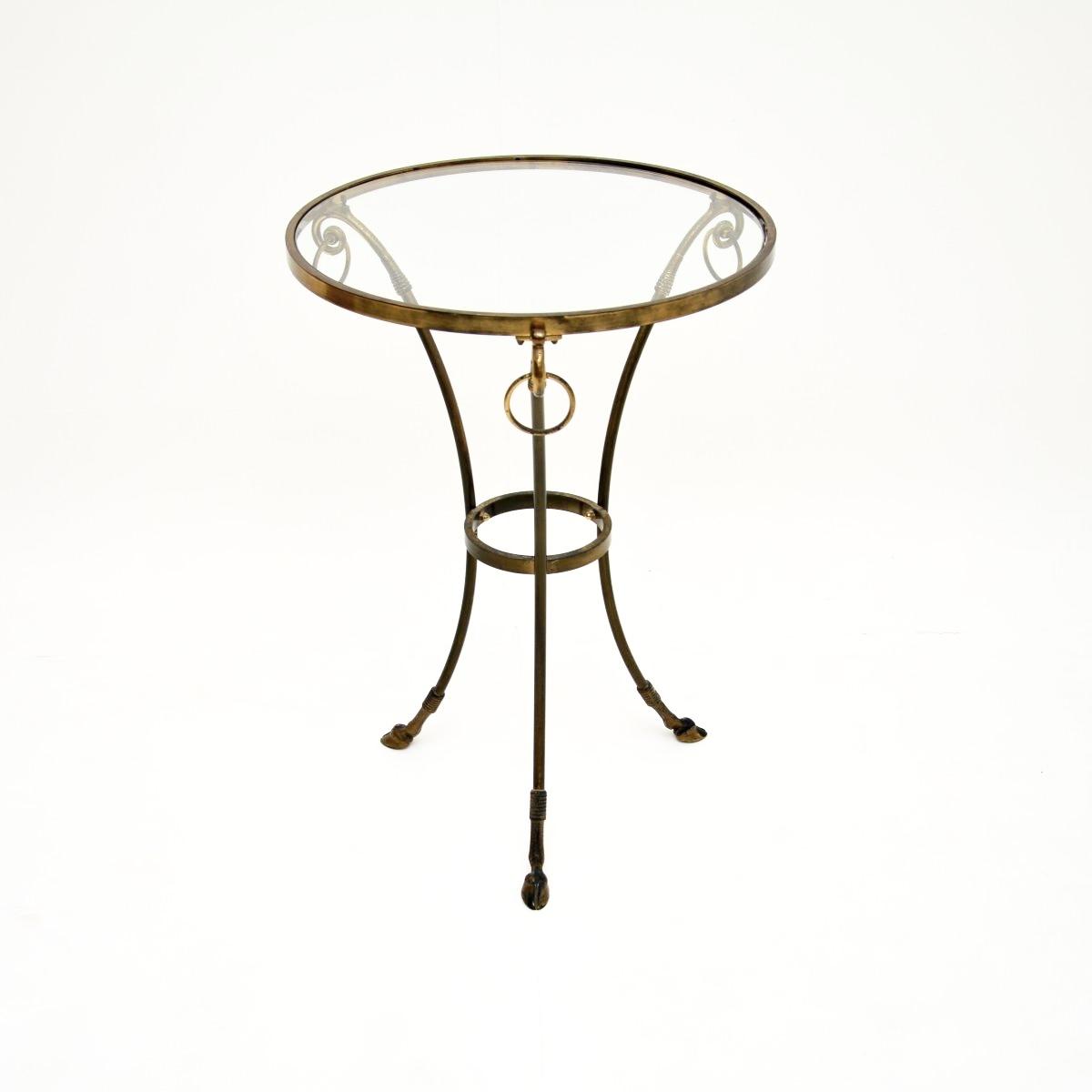 Vintage Italian Brass Gueridon Occasional Table (1 of 9) Vintage Italian Brass Gueridon Occasional Table (1 of 9)